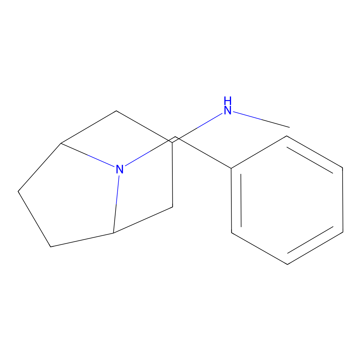 8-benzyl-N-methyl-8-azabicyclo[3.2.1]octan-3-amine molecular structure, CAS 1334149-59-5