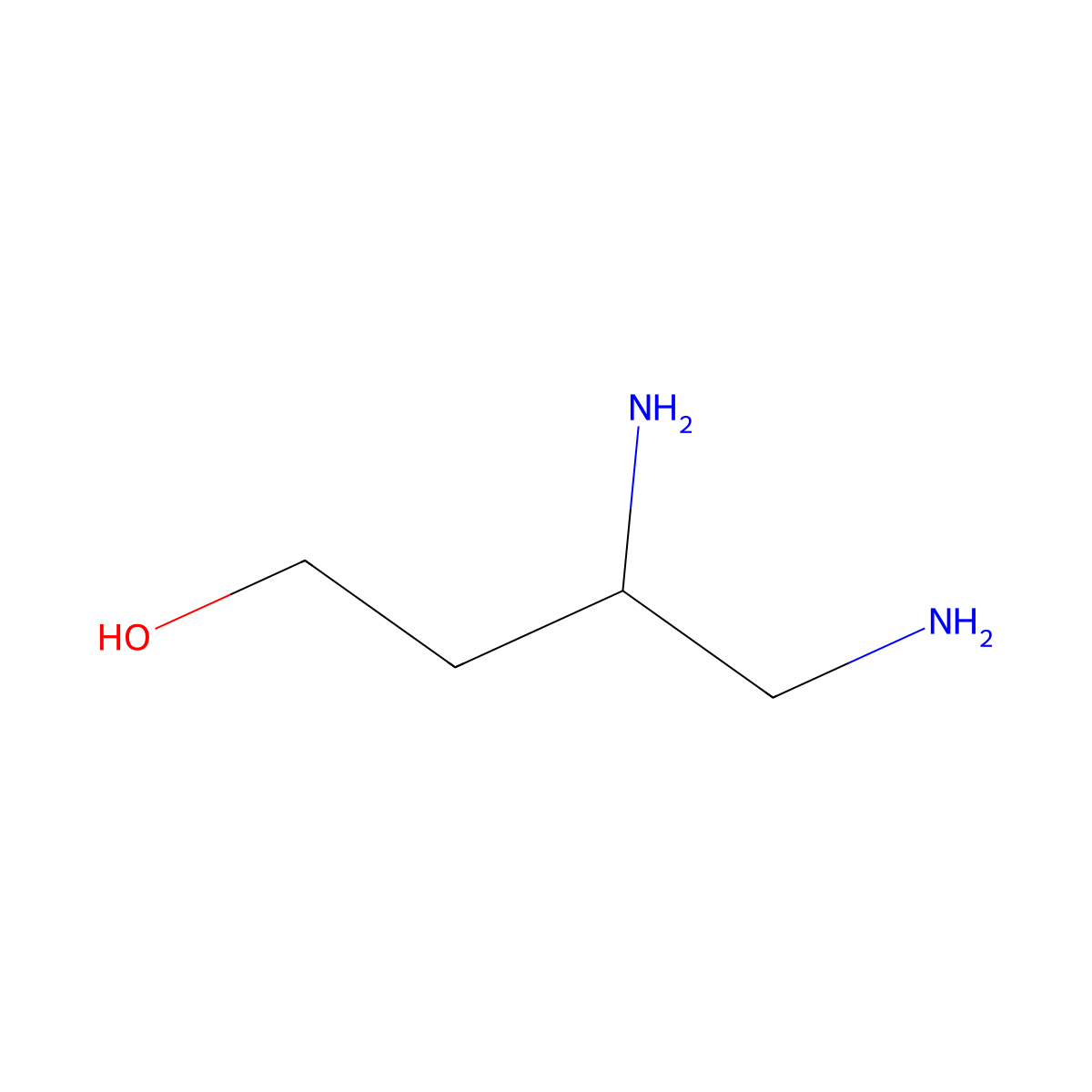 (3R)-3,4-diaminobutan-1-ol molecular structure, CAS 1334160-88-1