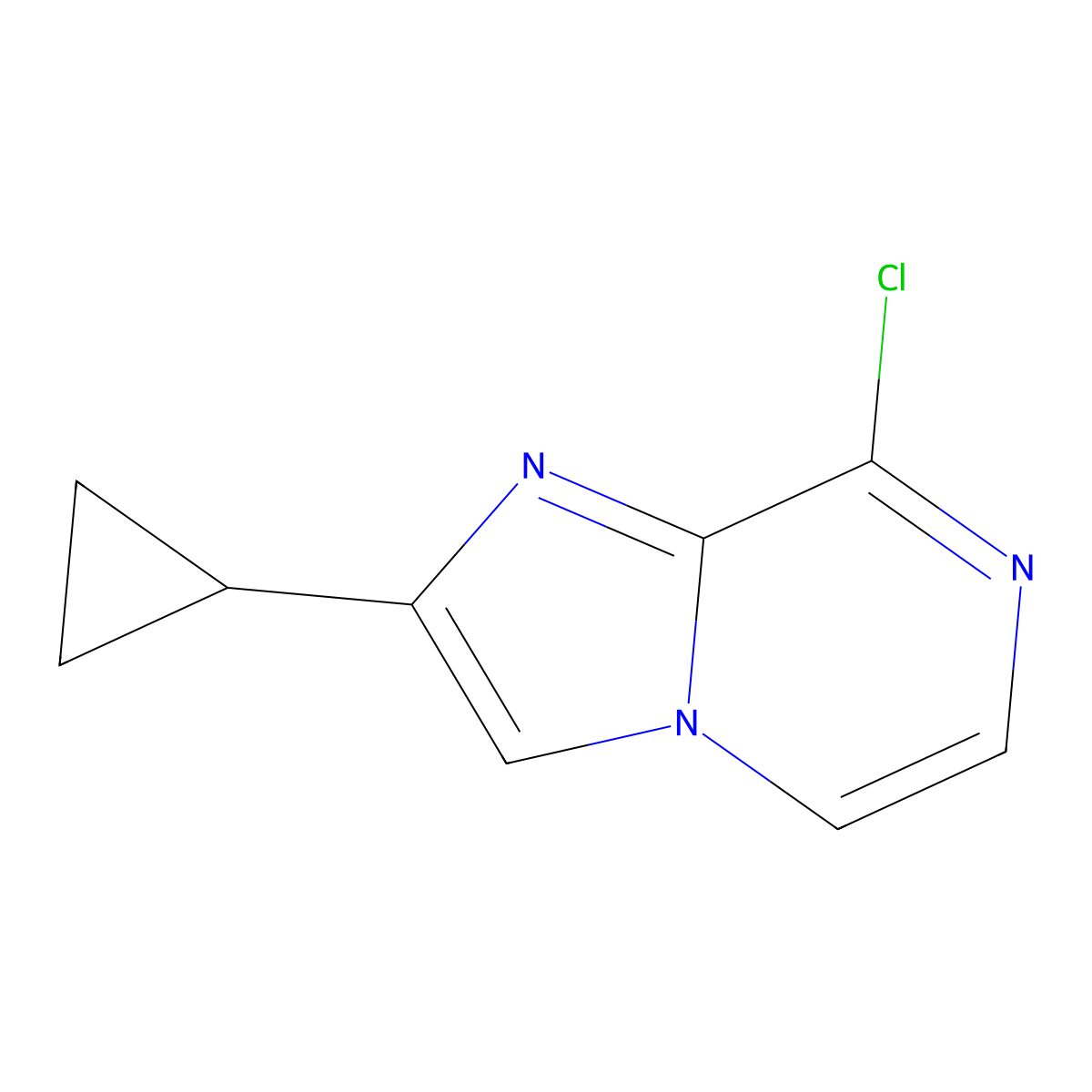 8-Chloro-2-cyclopropylimidazo[1,2-a]pyrazine molecular structure, CAS 1334167-20-2