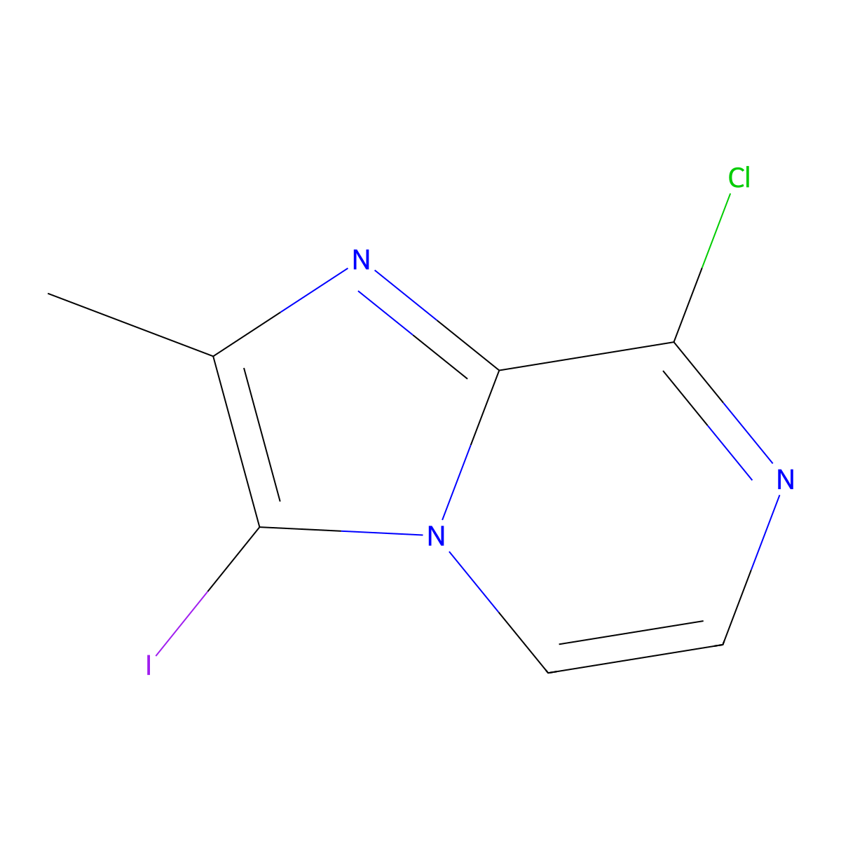 8-Chloro-3-iodo-2-methylimidazo[1,2-A]pyrazine molecular structure, CAS 1334167-35-9