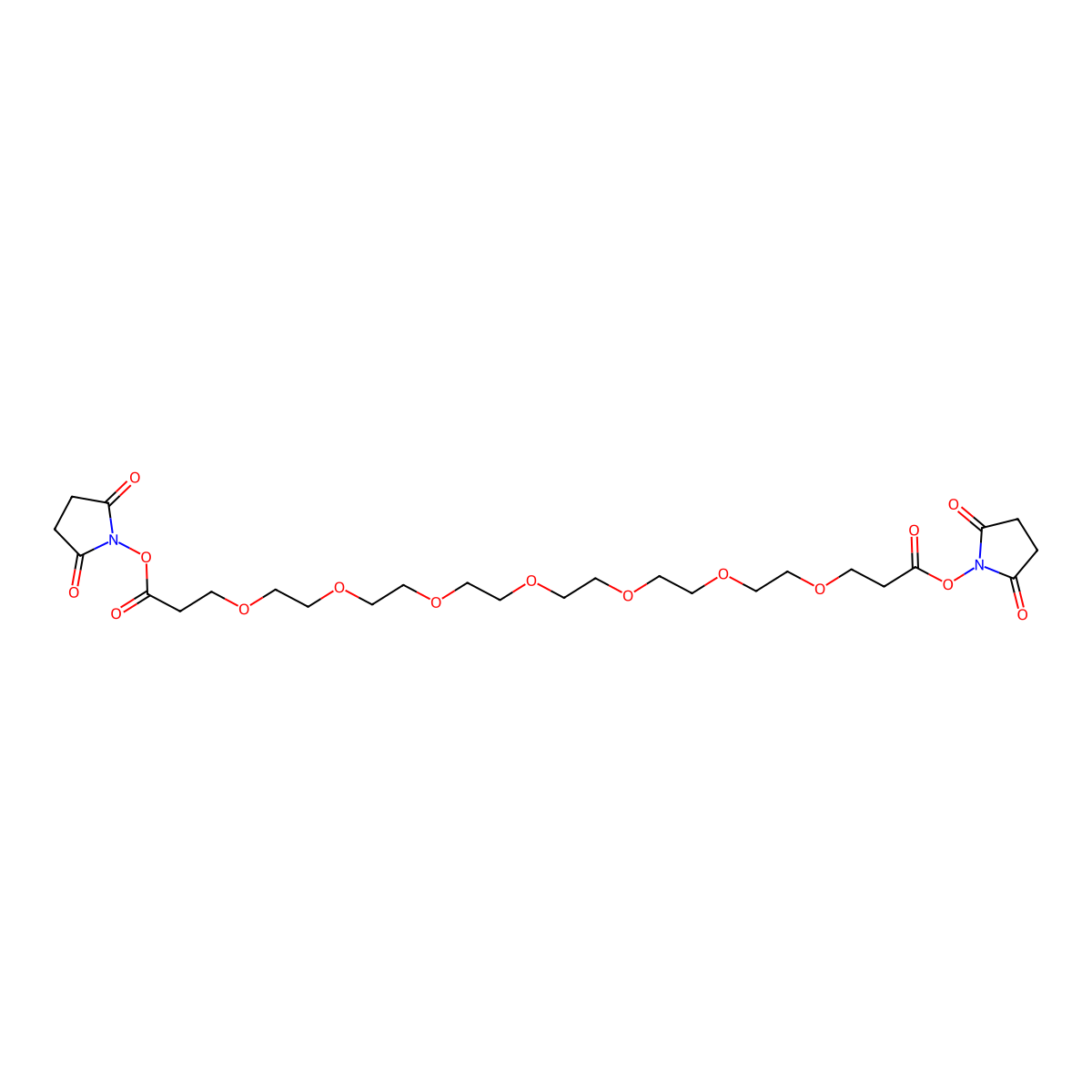Bis-PEG7-NHS ester molecular structure, CAS 1334170-02-3