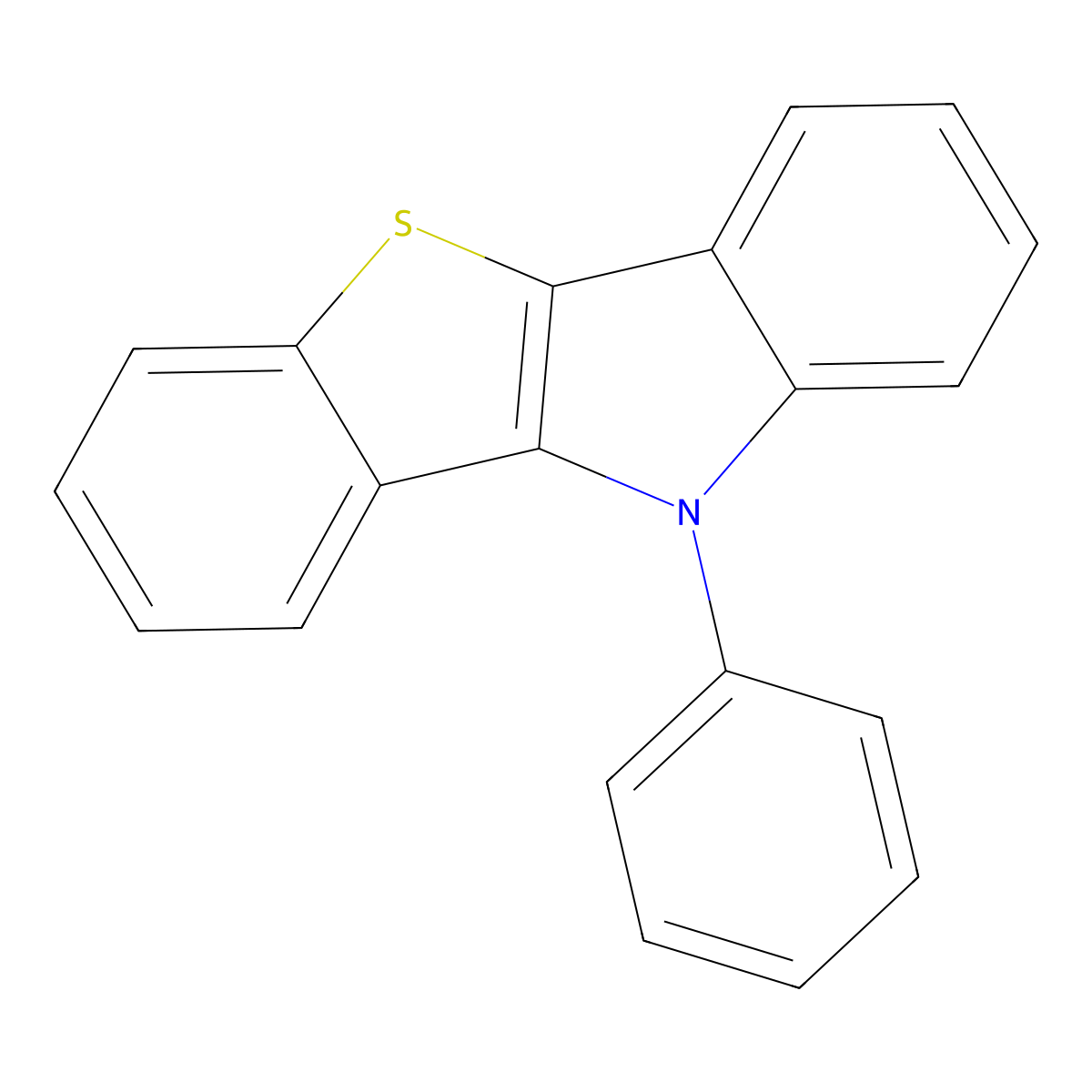 10-Phenyl-10H-benzo[4,5]thieno[3,2-b]indole molecular structure, CAS 1334175-47-1