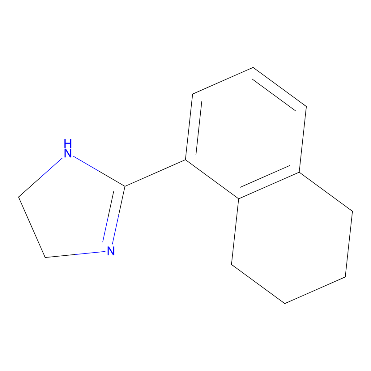 2-Imidazoline, 2-(5,6,7,8-tetrahydro-1-naphthyl)- molecular structure, CAS 13342-91-1