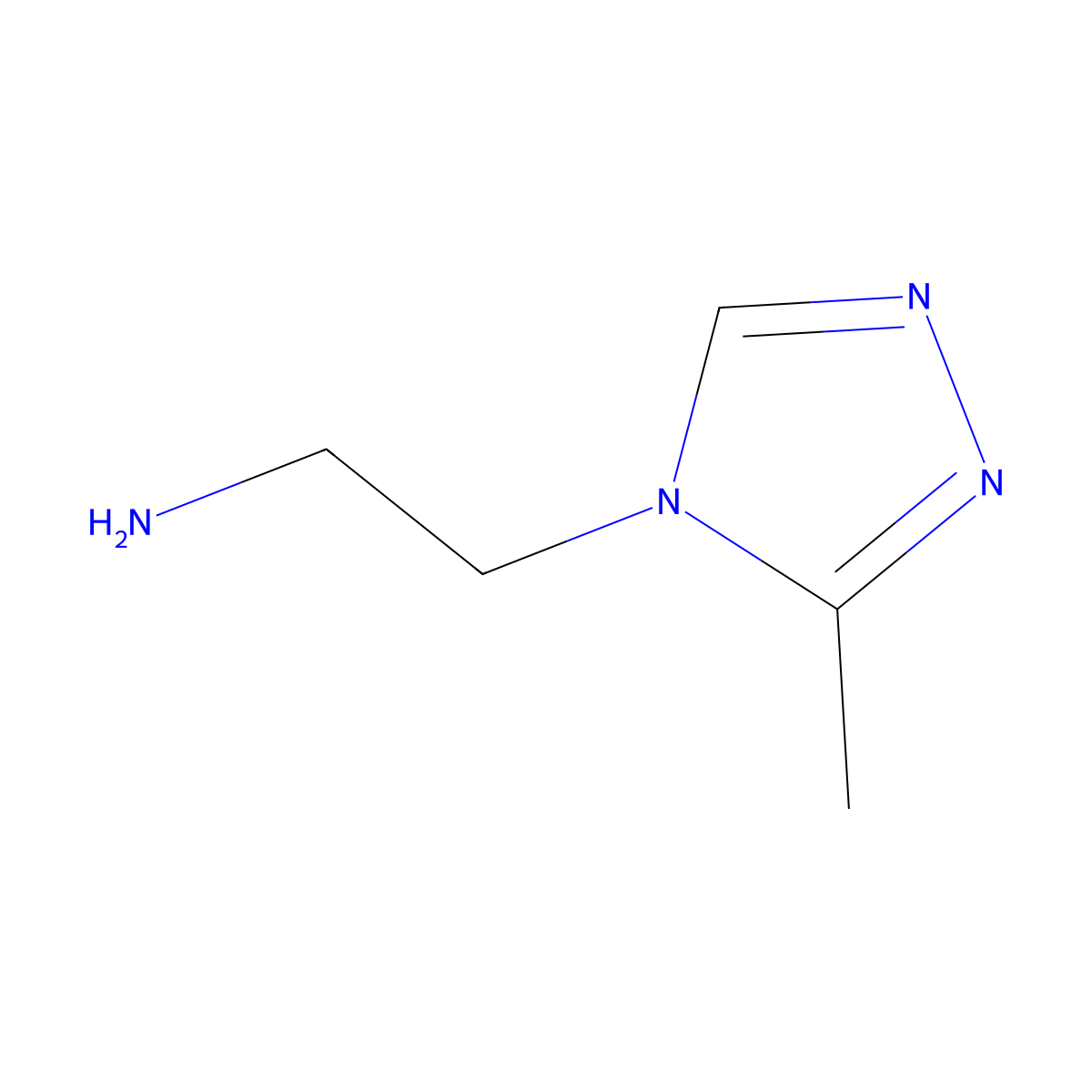 2-(3-Methyl-4H-1,2,4-triazol-4-yl)ethan-1-amine molecular structure, CAS 1334203-54-1