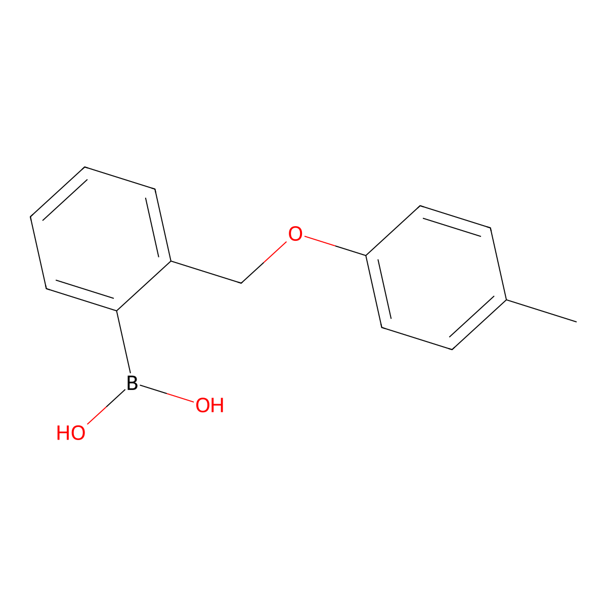 (2-((p-Tolyloxy)methyl)phenyl)boronic acid molecular structure, CAS 1334214-67-3