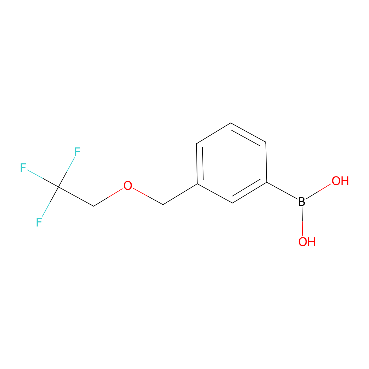 (3-((2,2,2-Trifluoroethoxy)methyl)phenyl)boronic acid molecular structure, CAS 1334218-47-1
