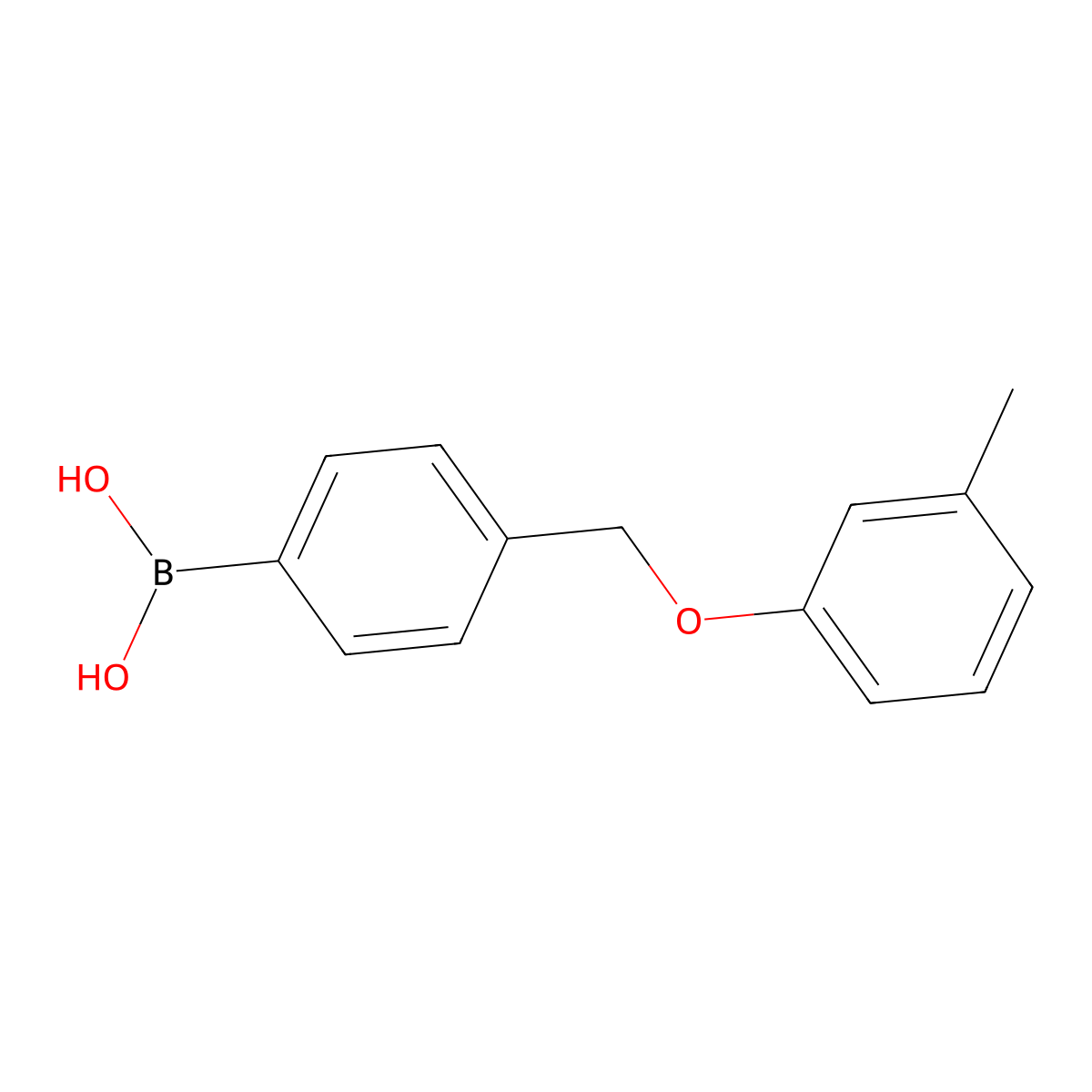 B-[4-[(3-Methylphenoxy)methyl]phenyl]boronic acid molecular structure, CAS 1334218-49-3