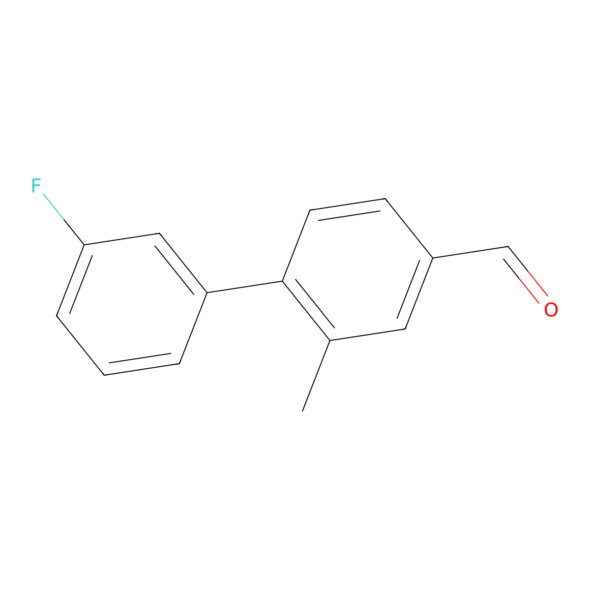 3'-Fluoro-2-methyl-[1,1'-biphenyl]-4-carbaldehyde molecular structure, CAS 1334220-36-8