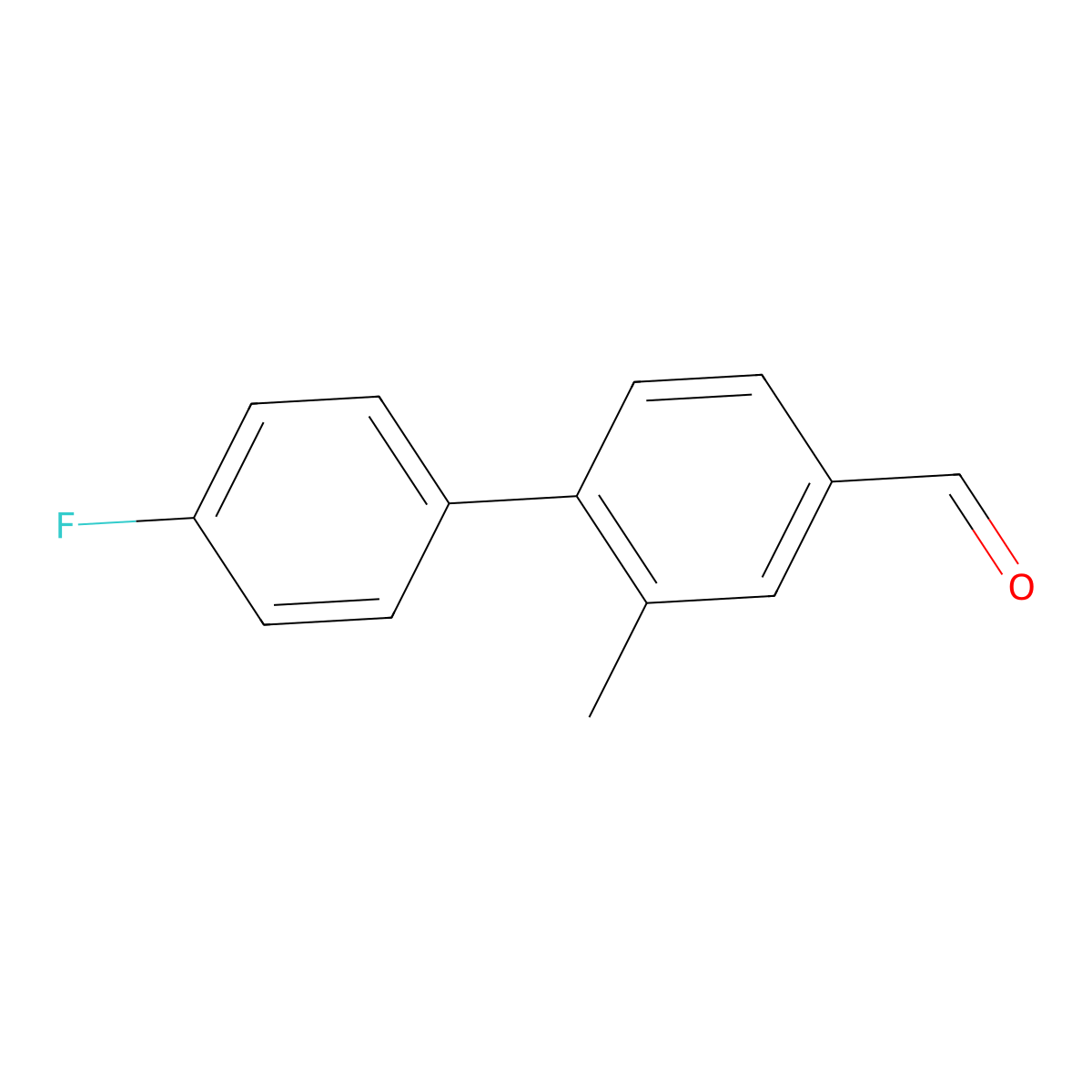 4'-Fluoro-2-methyl-[1,1'-biphenyl]-4-carbaldehyde molecular structure, CAS 1334220-37-9