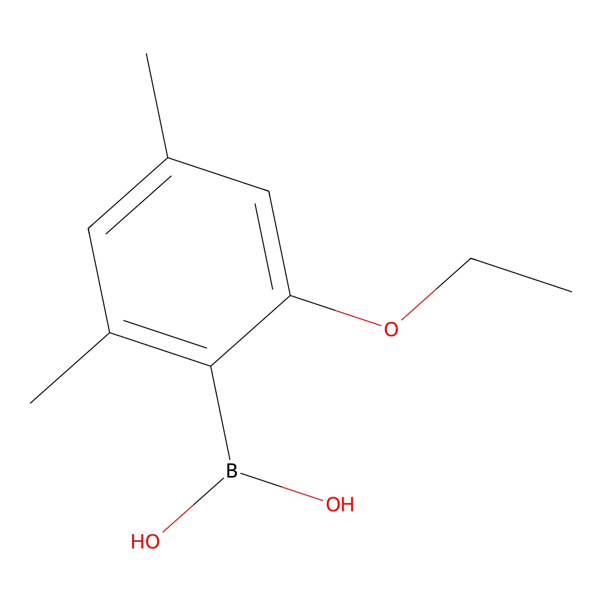 (2-Ethoxy-4,6-dimethylphenyl)boronic acid molecular structure, CAS 1334221-11-2