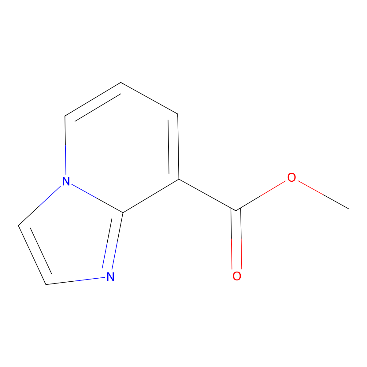 Methyl imidazo[1,2-a]pyridine-8-carboxylate molecular structure, CAS 133427-07-3