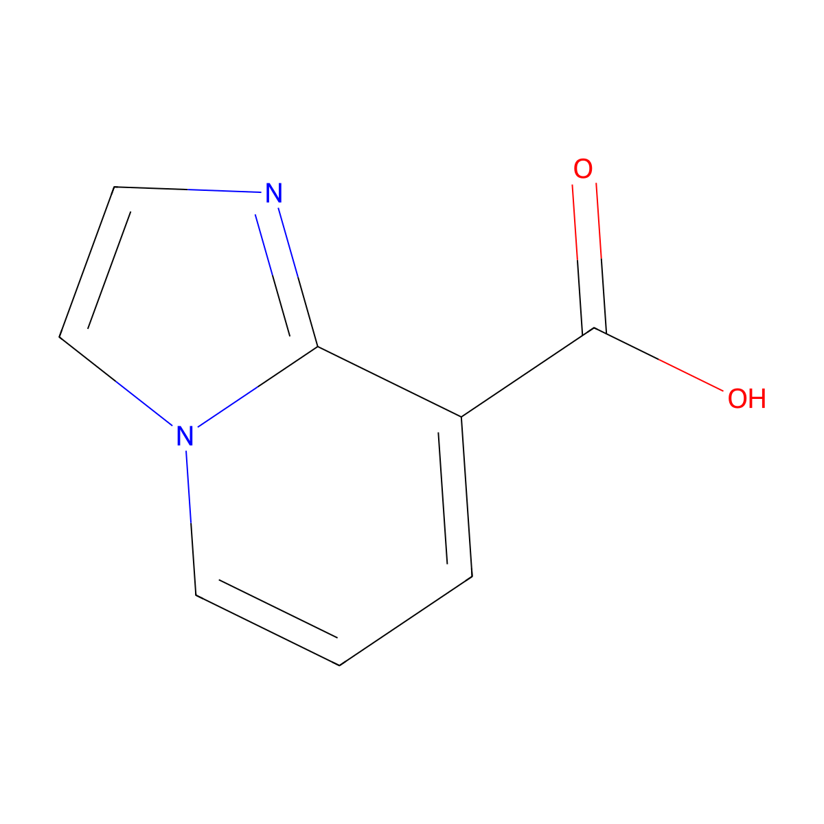 Imidazo[1,2-a]pyridine-8-carboxylic acid molecular structure, CAS 133427-08-4