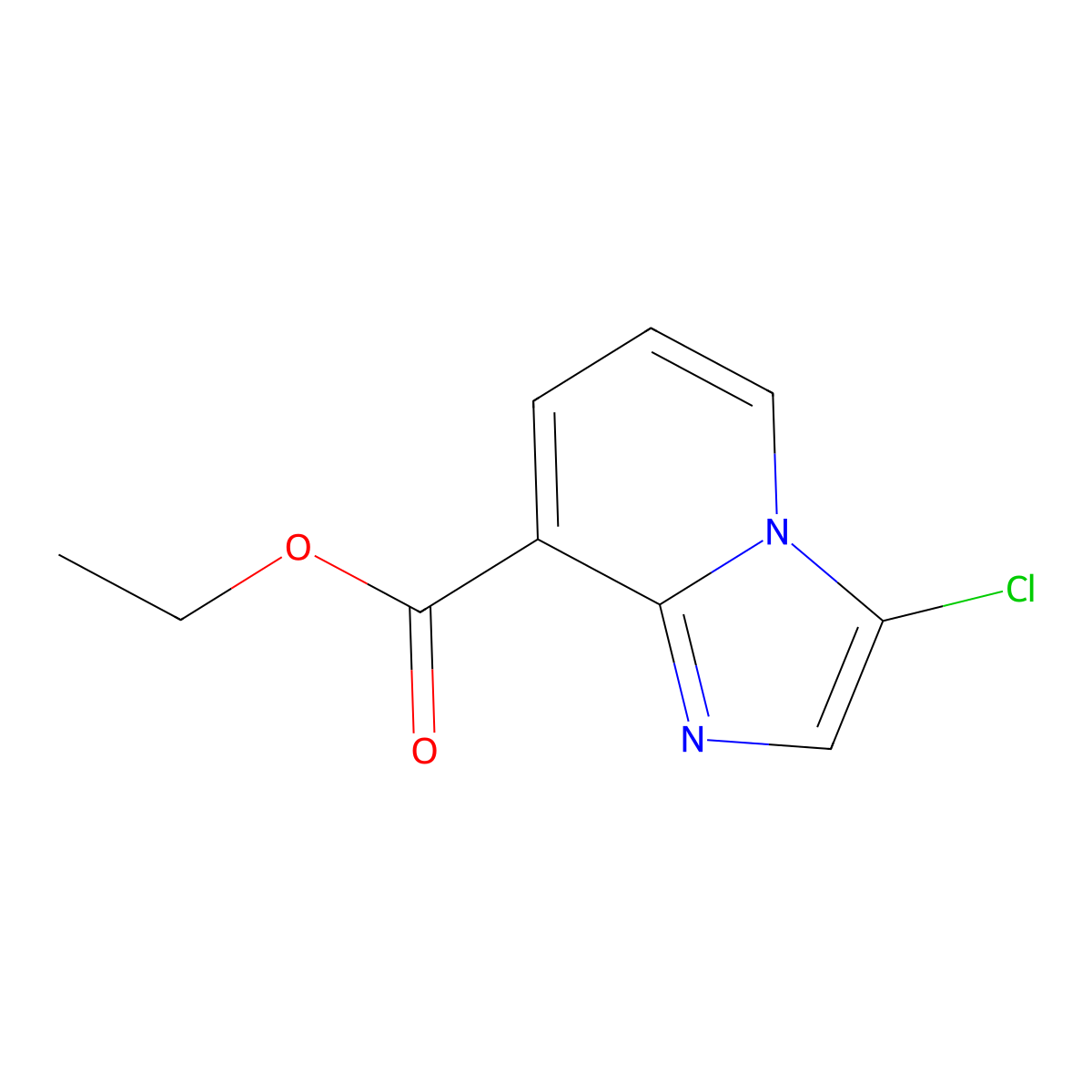 Ethyl 3-chloroimidazo[1,2-a]pyridine-8-carboxylate molecular structure, CAS 133427-17-5