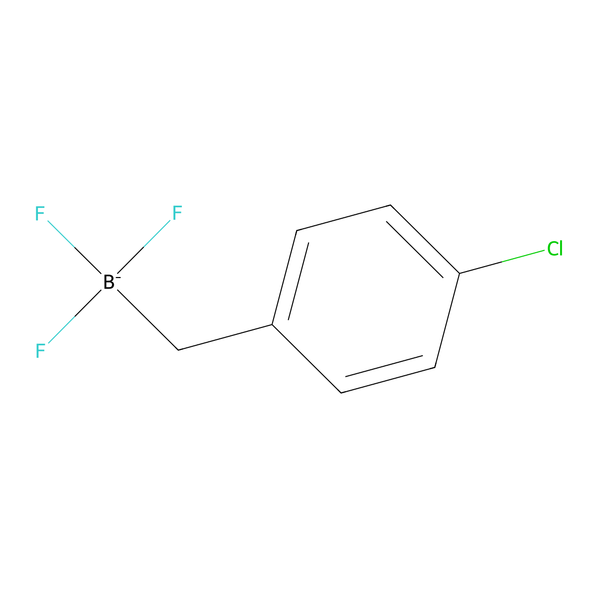 (4-Chlorobenzyl)trifluoroborate molecular structure, CAS 1334285-32-3
