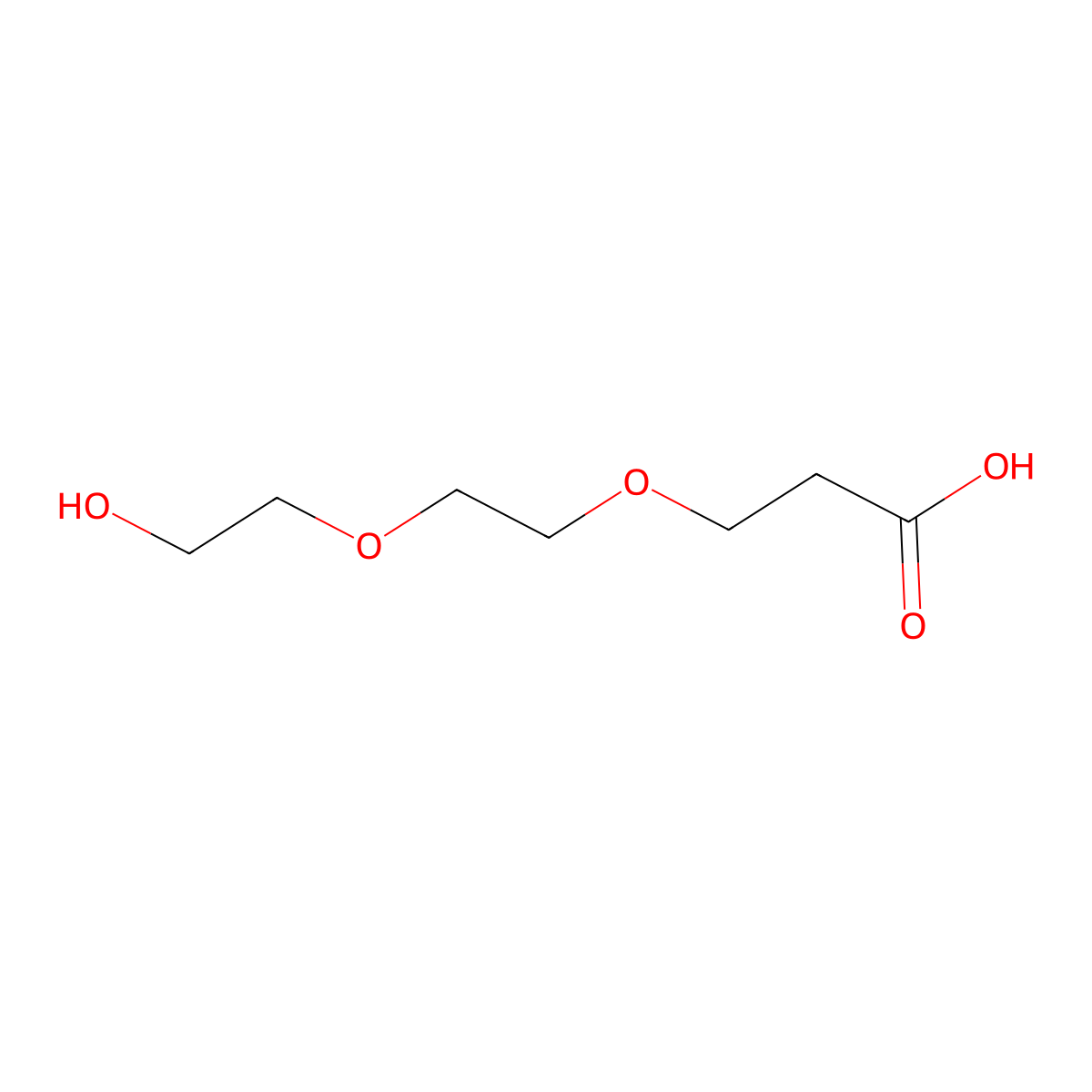 3-[2-(2-Hydroxyethoxy)ethoxy]propanoic acid molecular structure, CAS 1334286-77-9
