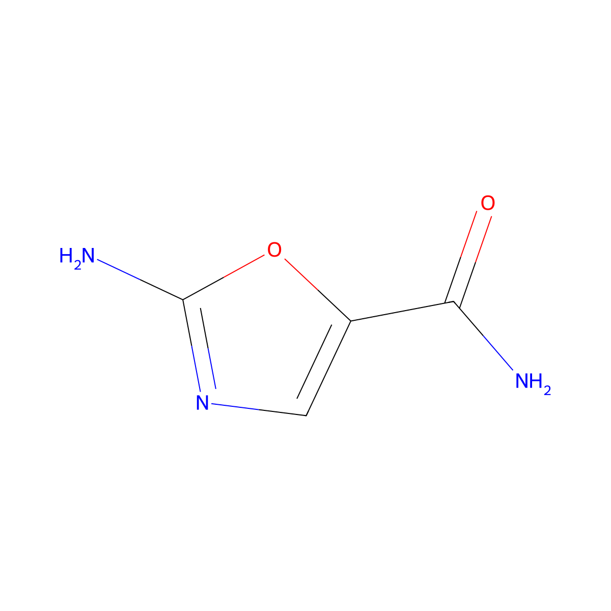 2-Aminooxazole-5-carboxamide molecular structure, CAS 1334298-29-1