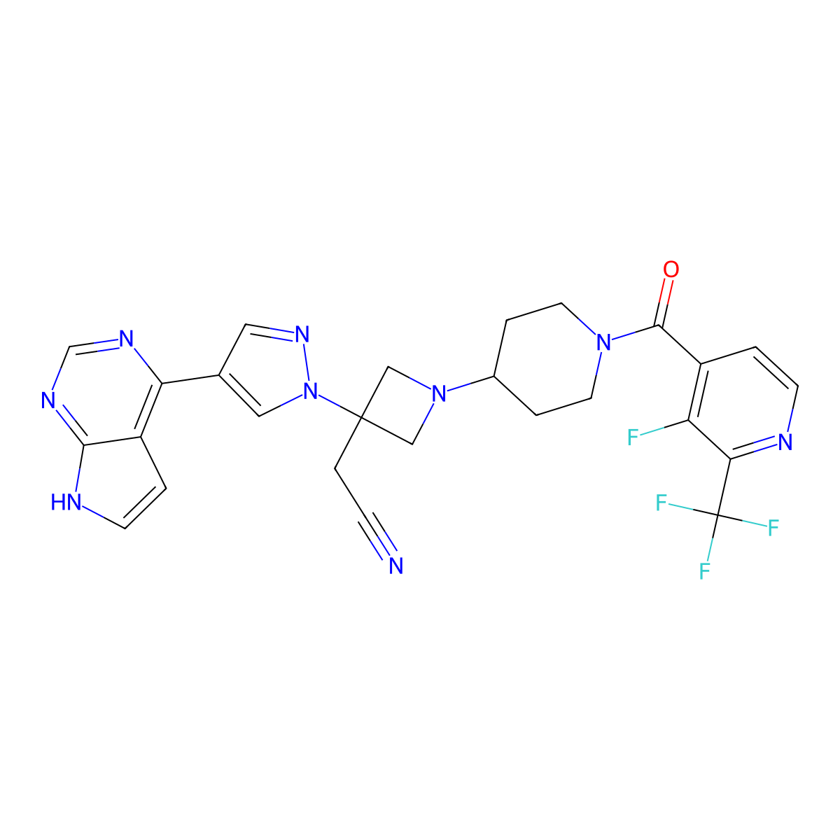 Itacitinib molecular structure, CAS 1334298-90-6