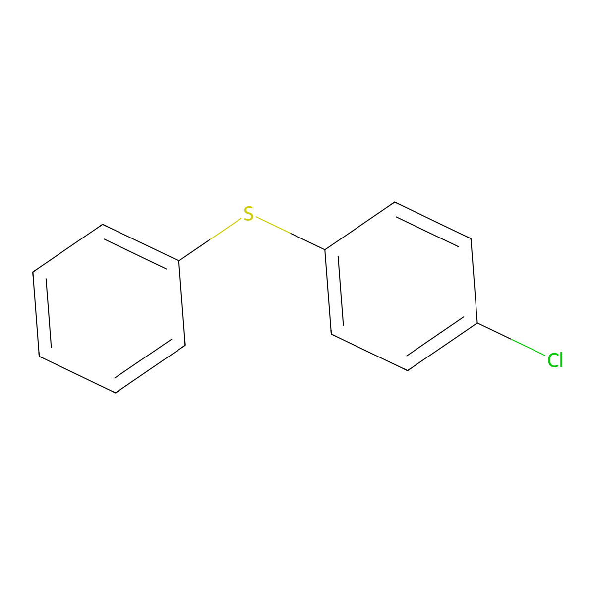 Benzene, 1-chloro-4-(phenylthio)- molecular structure, CAS 13343-26-5