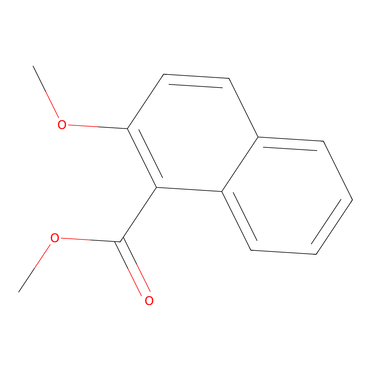Methyl 2-methoxy-1-naphthoate molecular structure, CAS 13343-92-5