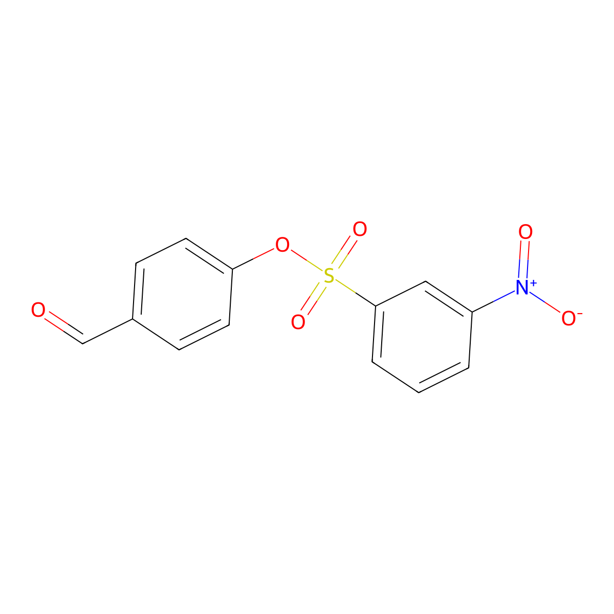 4-Formylphenyl 3-nitrobenzenesulfonate molecular structure, CAS 1334304-62-9