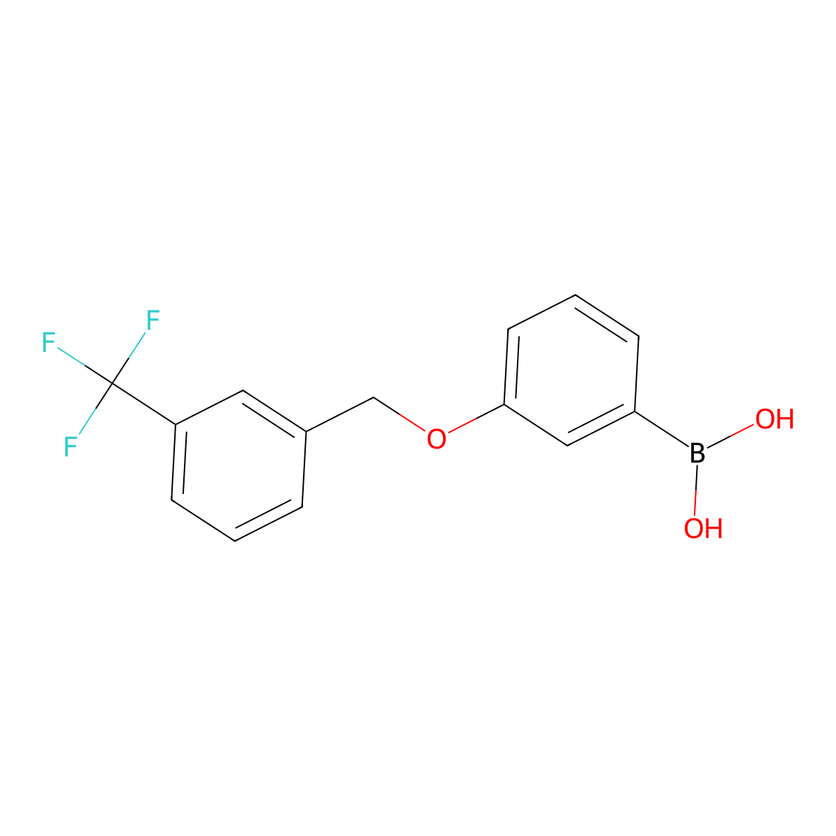 Boronic acid, B-[3-[[3-(trifluoromethyl)phenyl]methoxy]phenyl]- molecular structure, CAS 1334307-13-9