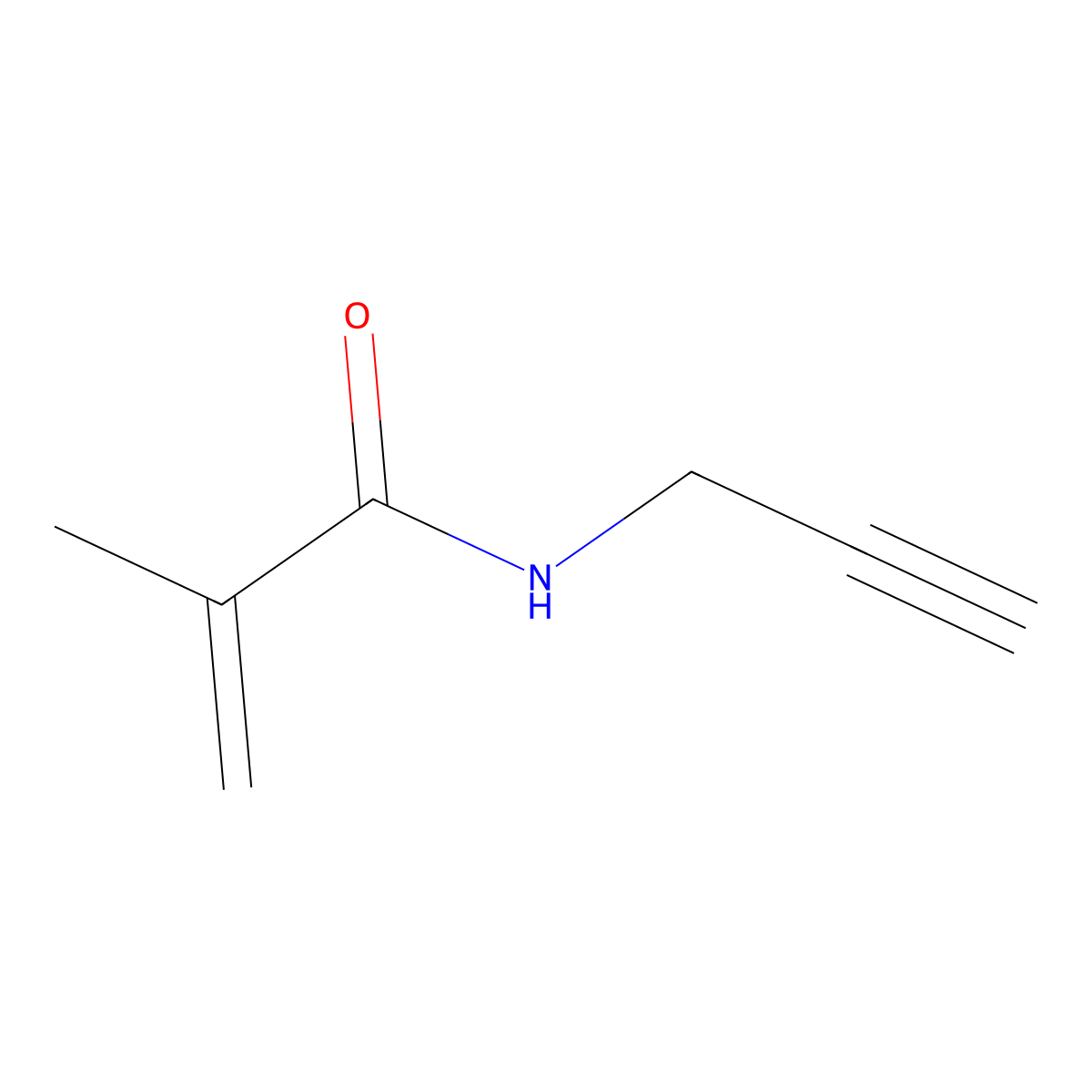 N-(Prop-2-yn-1-yl)methacrylamide molecular structure, CAS 1334307-50-4