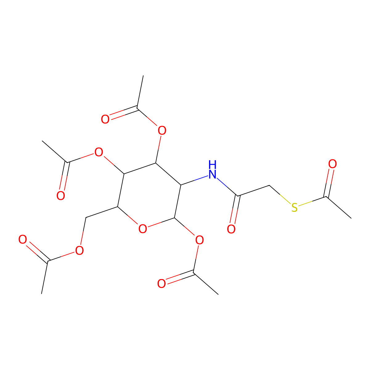 Ac5GalNTGc epimer molecular structure, CAS 1334320-77-2
