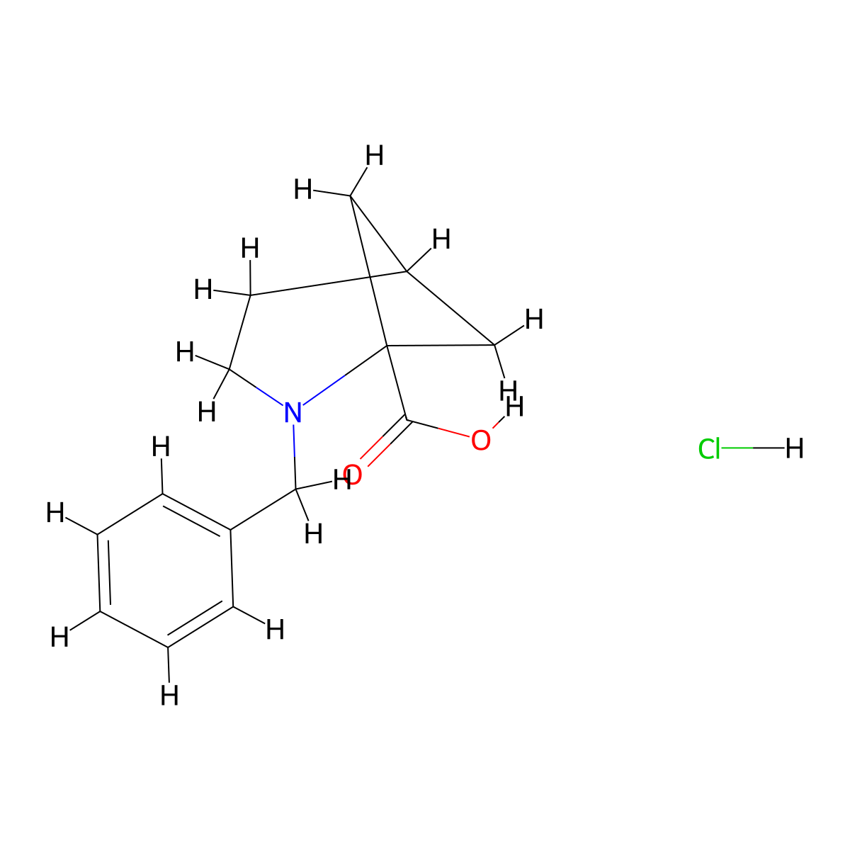 2-Benzyl-2-azabicyclo[3.1.1]heptane-1-carboxylic acid hydrochloride molecular structure, CAS 1334330-32-3