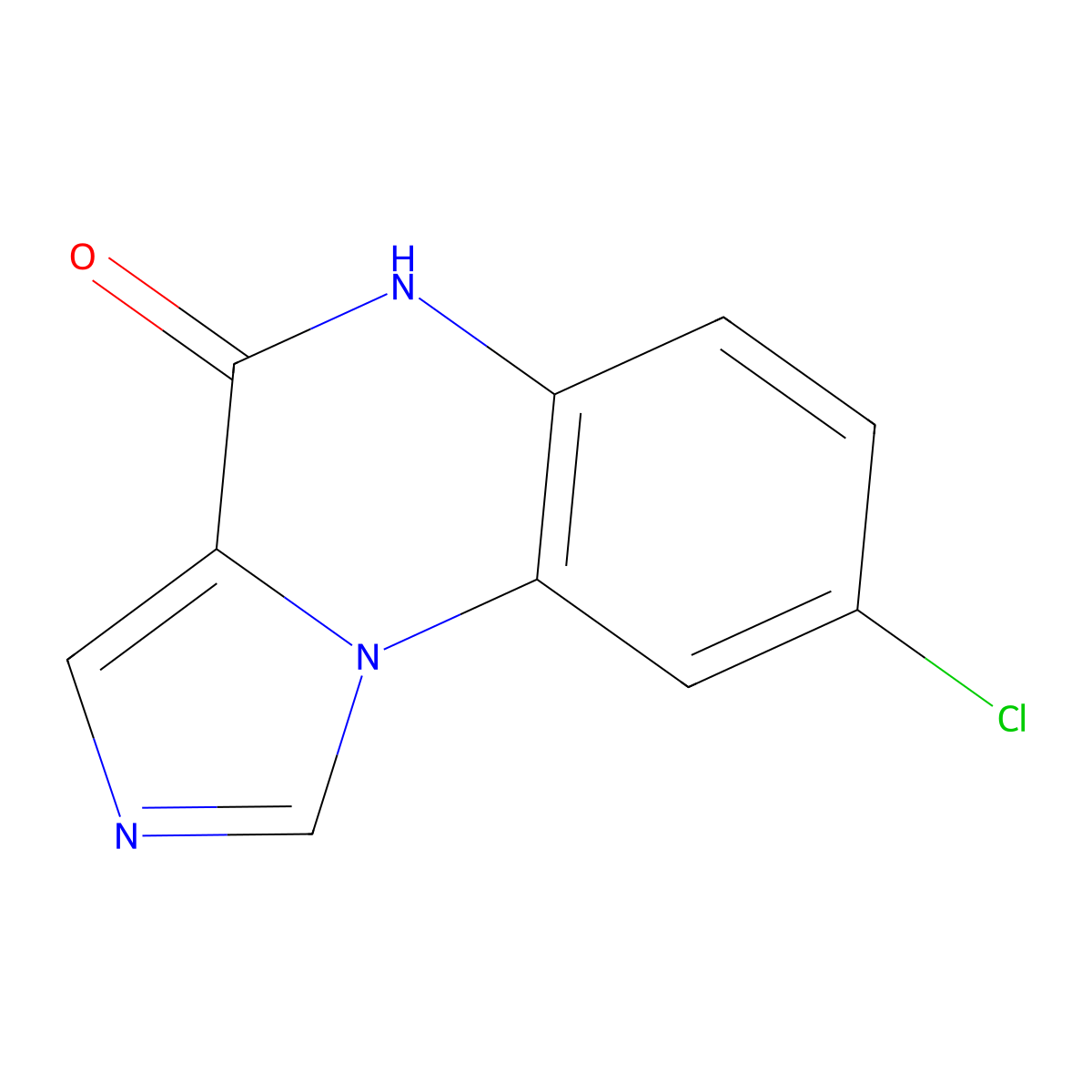 8-chloro-4H,5H-imidazo[1,5-a]quinoxalin-4-one molecular structure, CAS 1334331-42-8