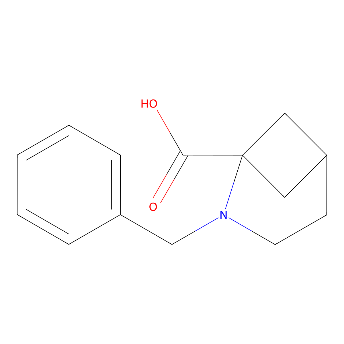2-Benzyl-2-azabicyclo[3.1.1]heptane-1-carboxylic acid molecular structure, CAS 1334367-72-4