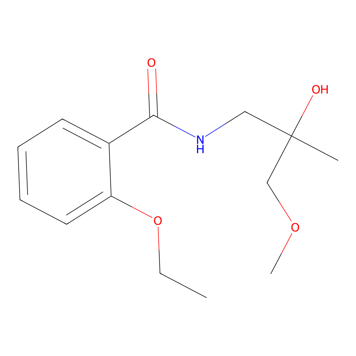 2-ethoxy-N-(2-hydroxy-3-methoxy-2-methylpropyl)benzamide molecular structure, CAS 1334368-99-8