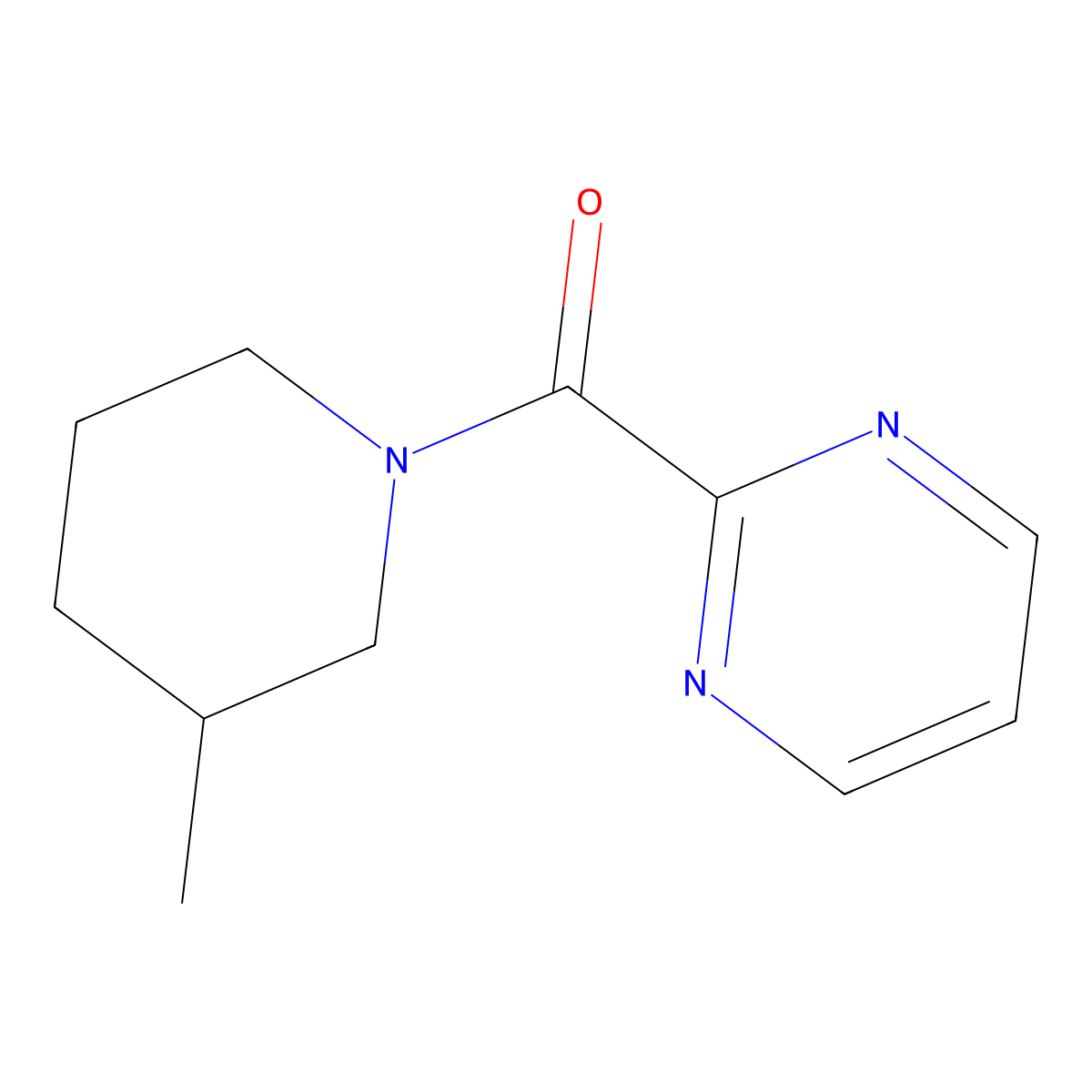 2-(3-Methylpiperidine-1-carbonyl)pyrimidine molecular structure, CAS 1334369-66-2