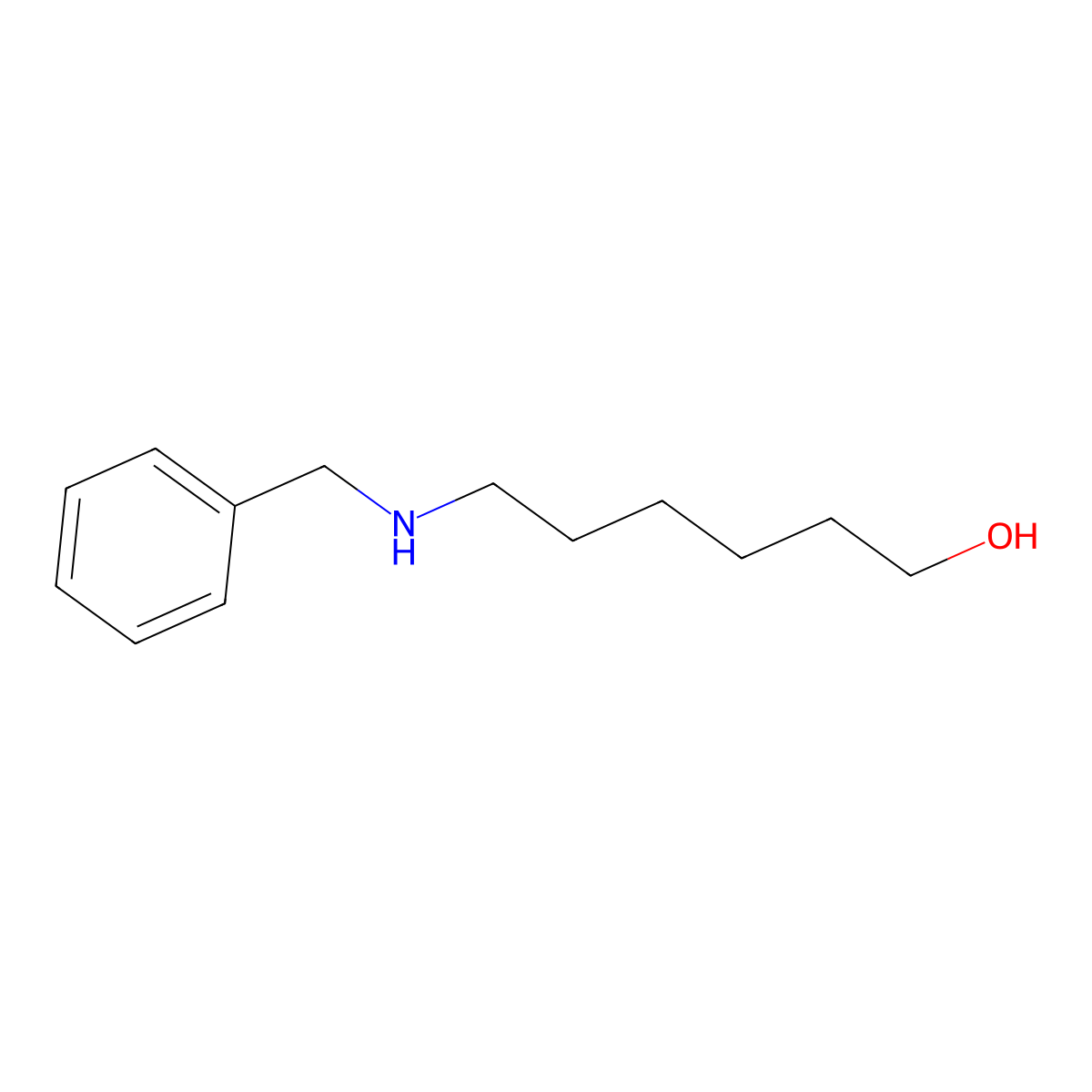 6-Benzylamino-1-hexanol molecular structure, CAS 133437-08-8