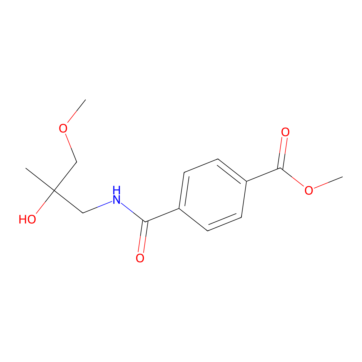 Methyl 4-[(2-hydroxy-3-methoxy-2-methylpropyl)carbamoyl]benzoate molecular structure, CAS 1334370-77-2