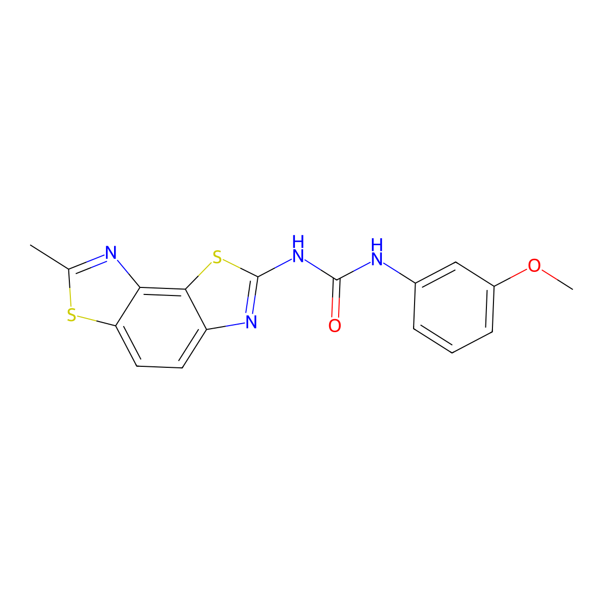 1-(3-Methoxyphenyl)-3-(7-methylbenzo[1,2-d:3,4-d']bis(thiazole)-2-yl)urea molecular structure, CAS 1334372-70-1