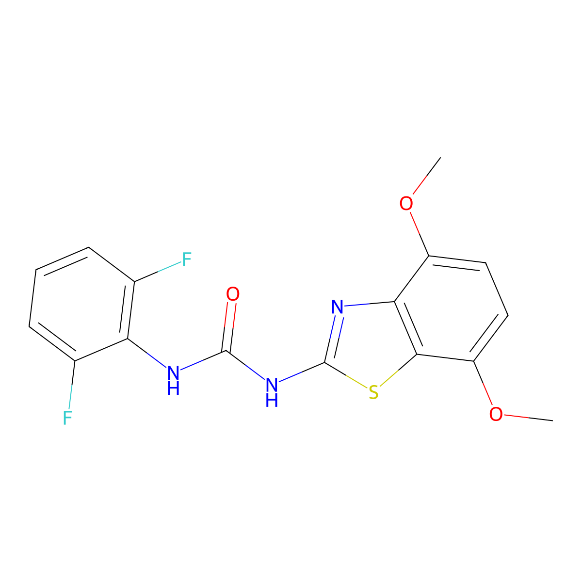 1-(2,6-Difluorophenyl)-3-(4,7-dimethoxybenzo[d]thiazol-2-yl)urea molecular structure, CAS 1334374-22-9