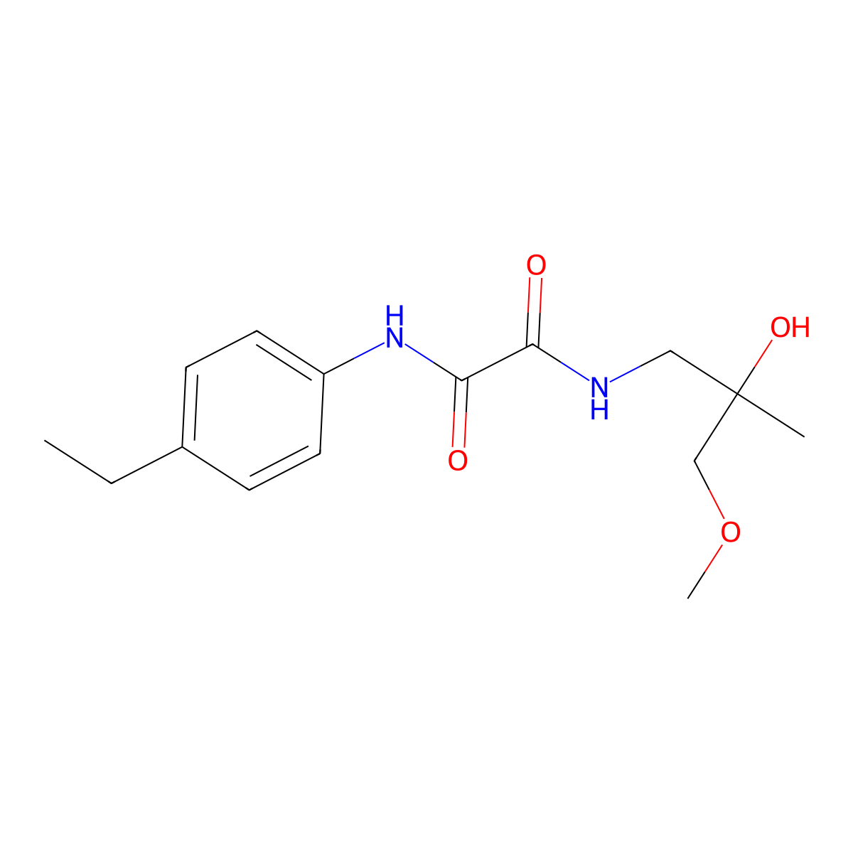 N1-(4-ethylphenyl)-N2-(2-hydroxy-3-methoxy-2-methylpropyl)oxalamide molecular structure, CAS 1334374-49-0