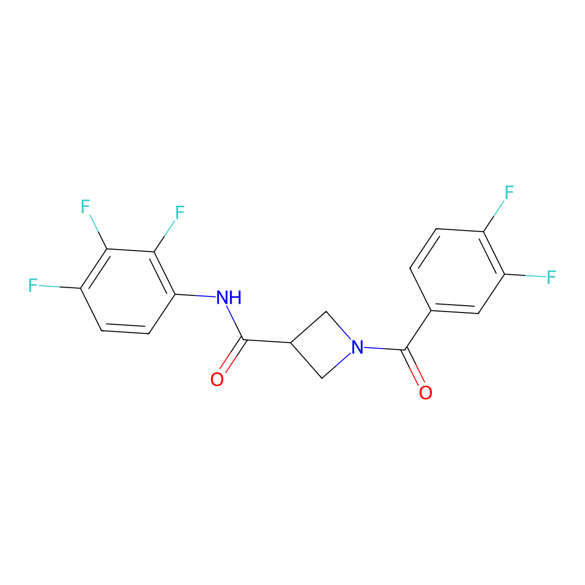 1-(3,4-difluorobenzoyl)-N-(2,3,4-trifluorophenyl)azetidine-3-carboxamide molecular structure, CAS 1334376-64-5
