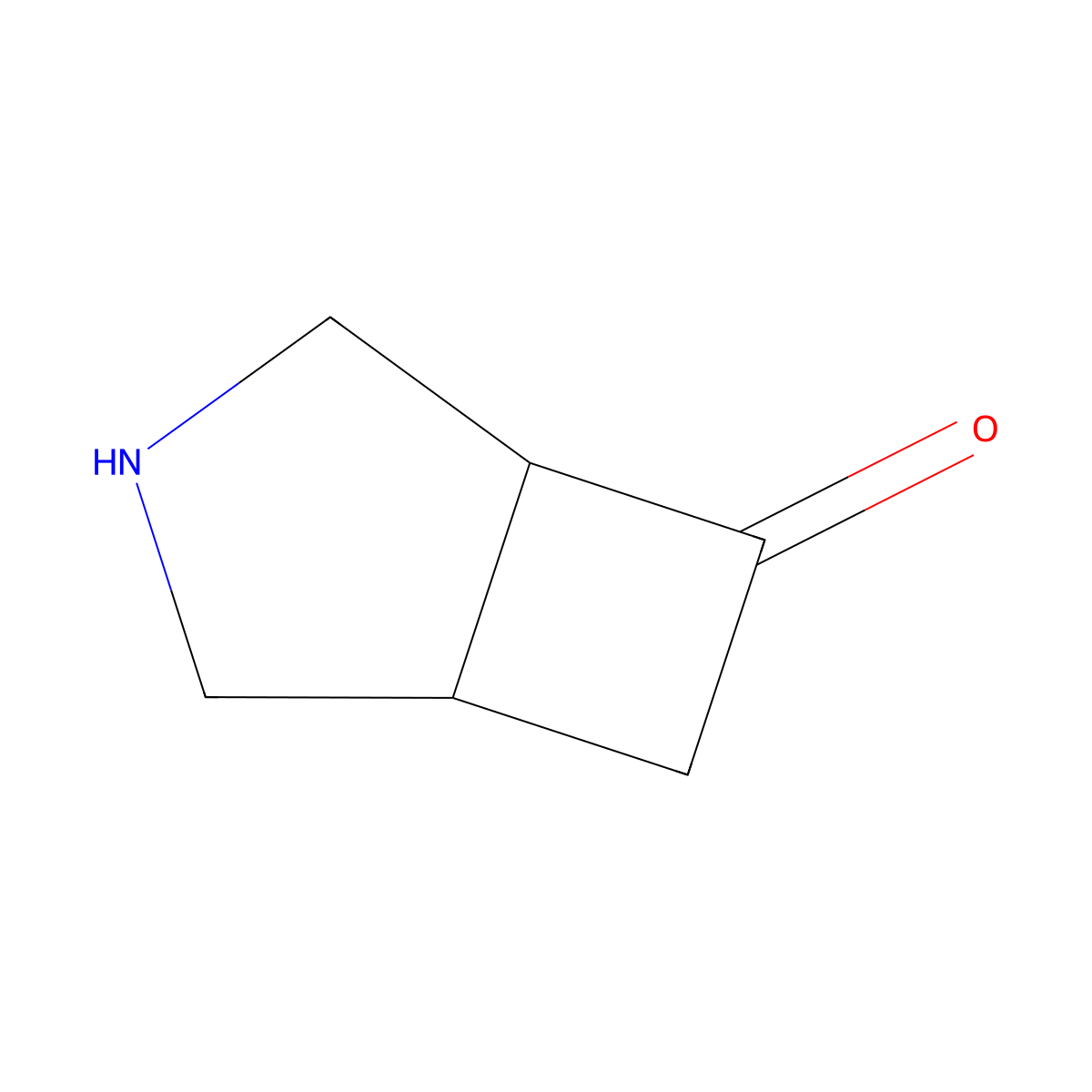 3-Azabicyclo[3.2.0]heptan-6-one molecular structure, CAS 1334377-41-1