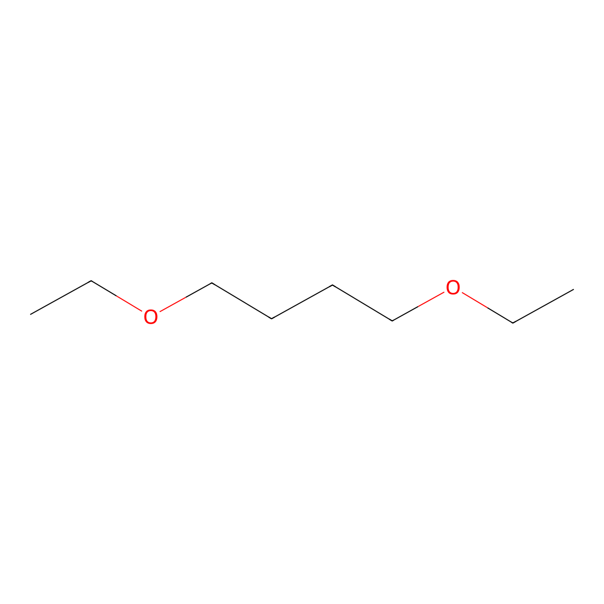 1,4-Diethoxybutane molecular structure, CAS 13344-00-8