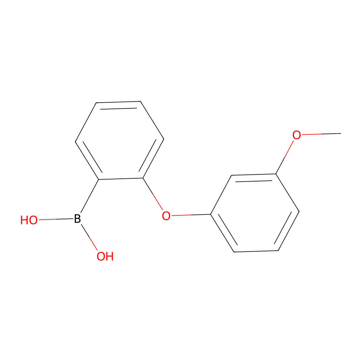 (2-(3-Methoxyphenoxy)phenyl)boronic acid molecular structure, CAS 1334402-80-0