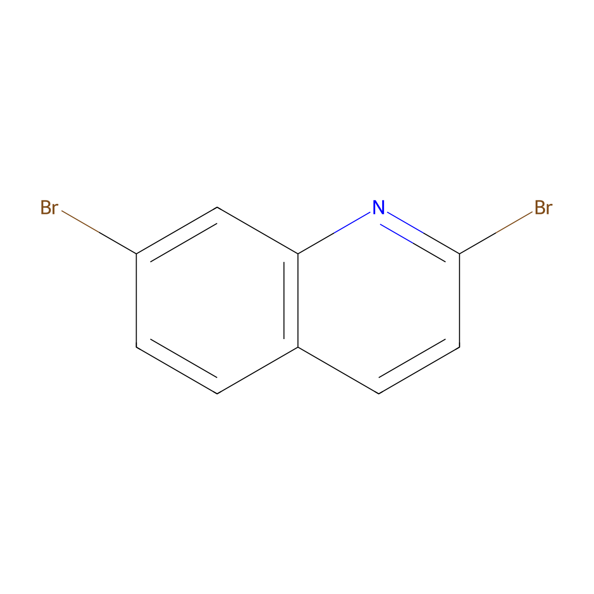 2,7-Dibromoquinoline molecular structure, CAS 1334405-59-2