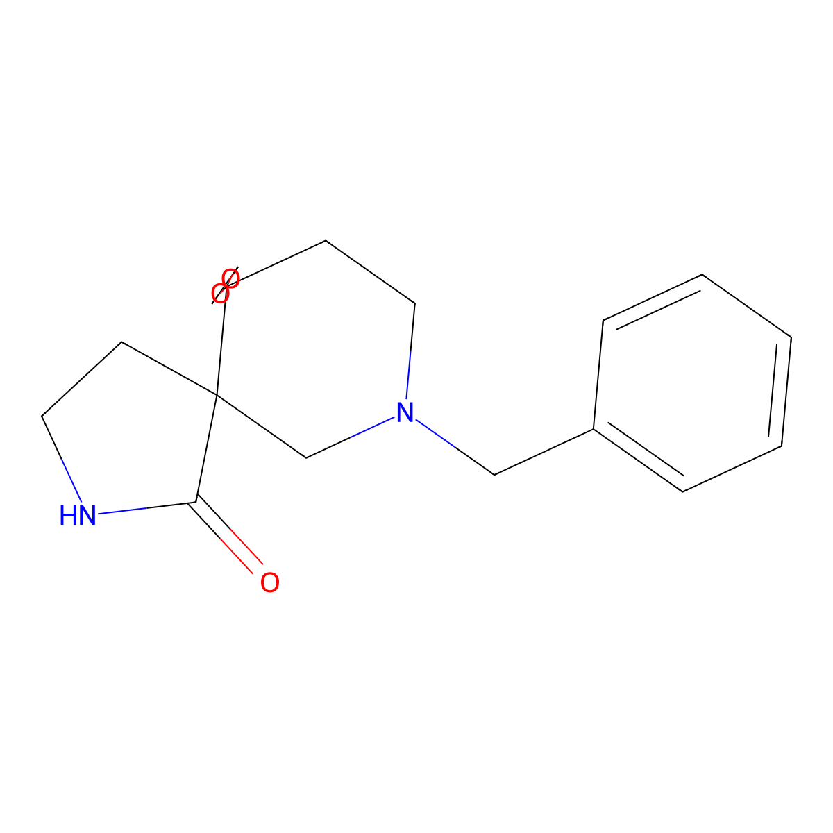 7-N-Benzyl-1-oxo-2,7-diazaspiro[4.5]decan-10-one ethylene ketal molecular structure, CAS 1334414-46-8