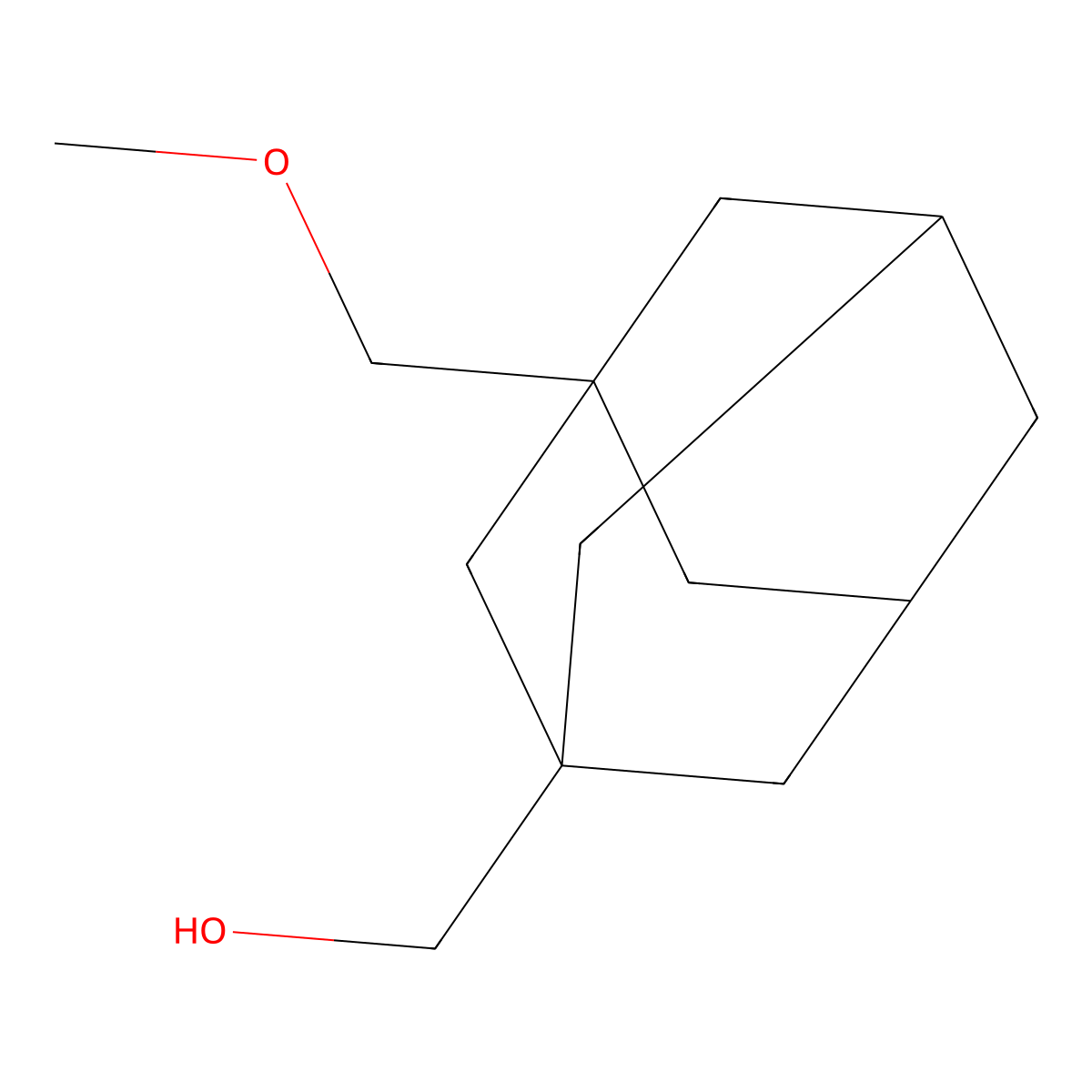 (3-(Methoxymethyl)adamantan-1-yl)methanol molecular structure, CAS 1334415-43-8