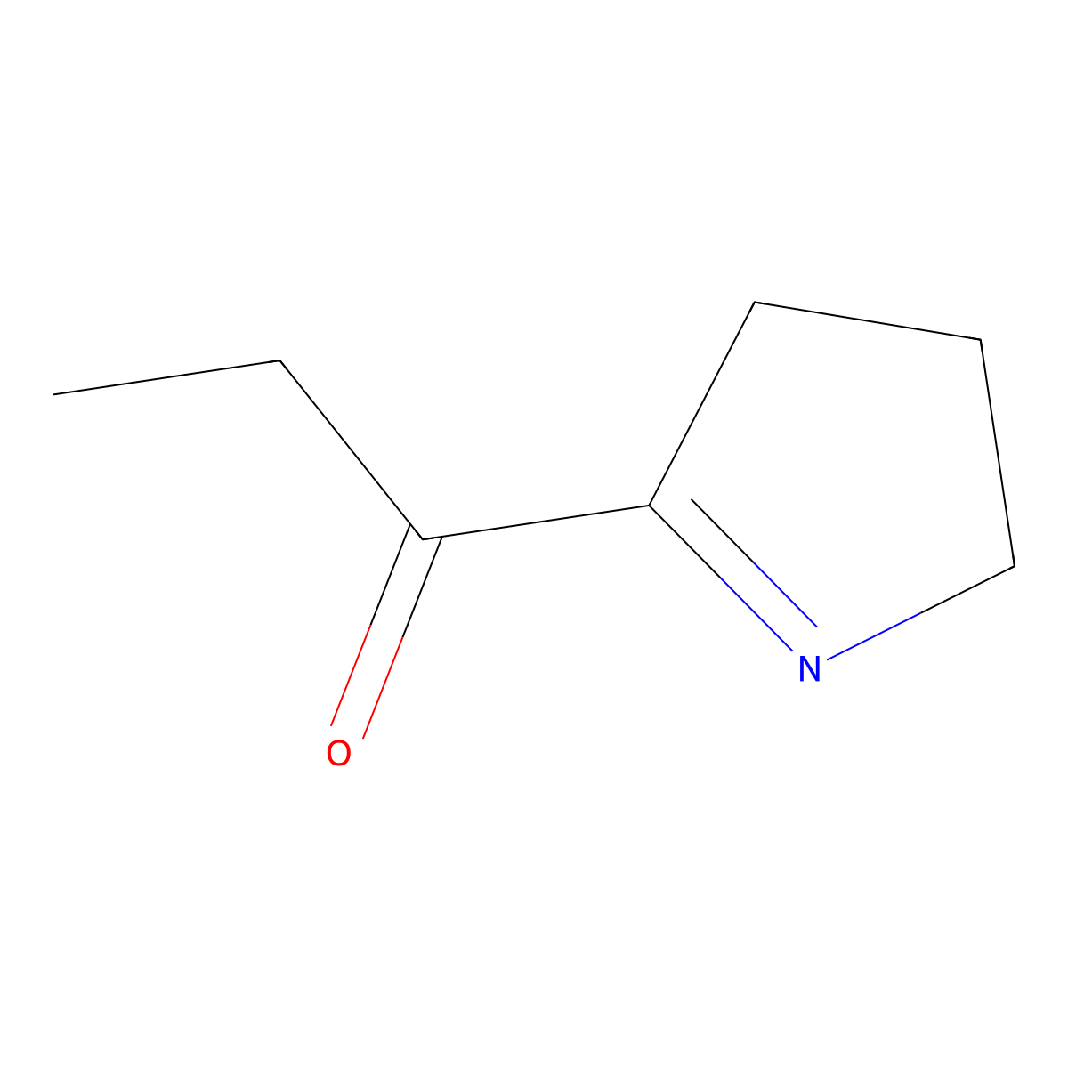 2-Propionylpyrroline molecular structure, CAS 133447-37-7