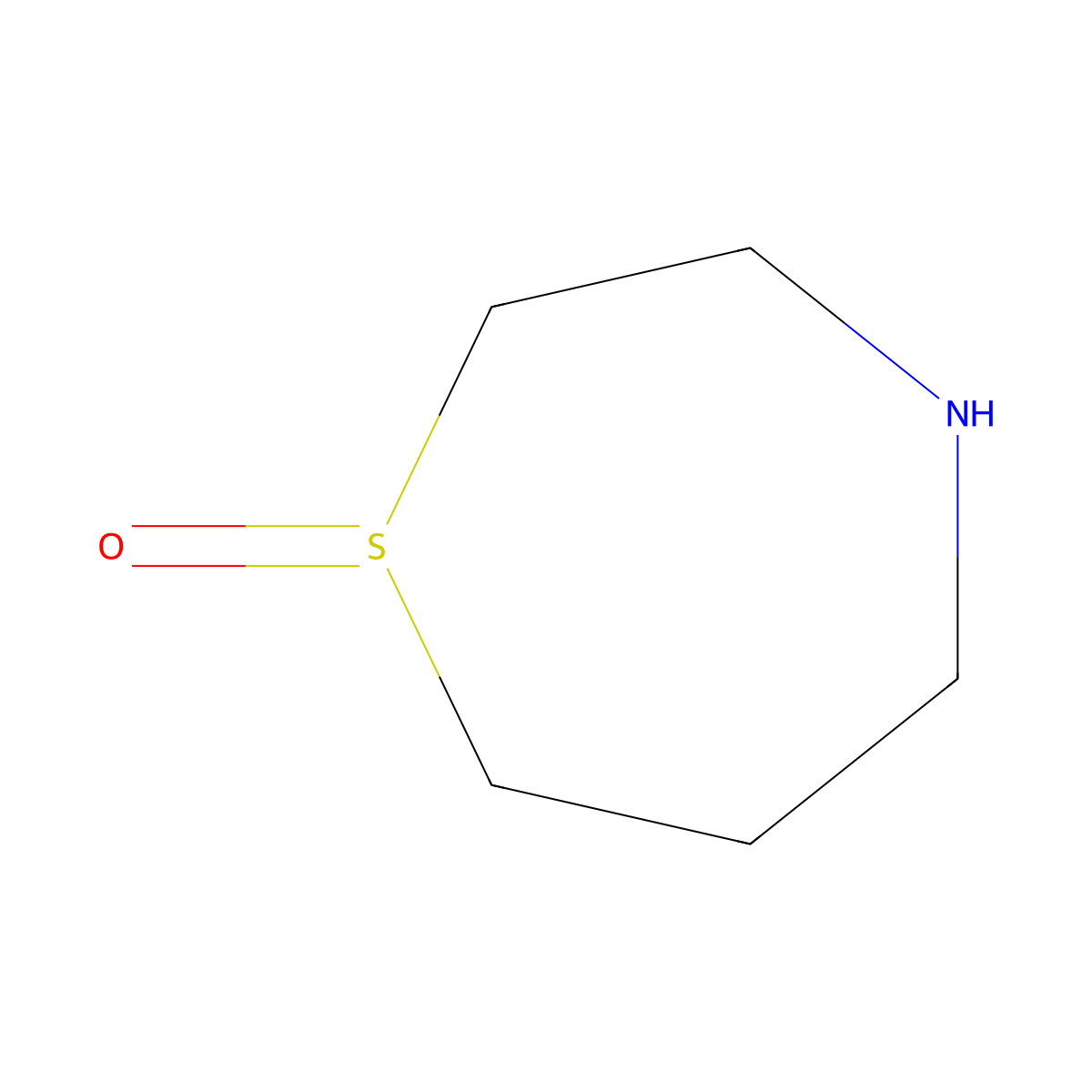 1,4-Thiazepane 1-oxide molecular structure, CAS 1334473-97-0