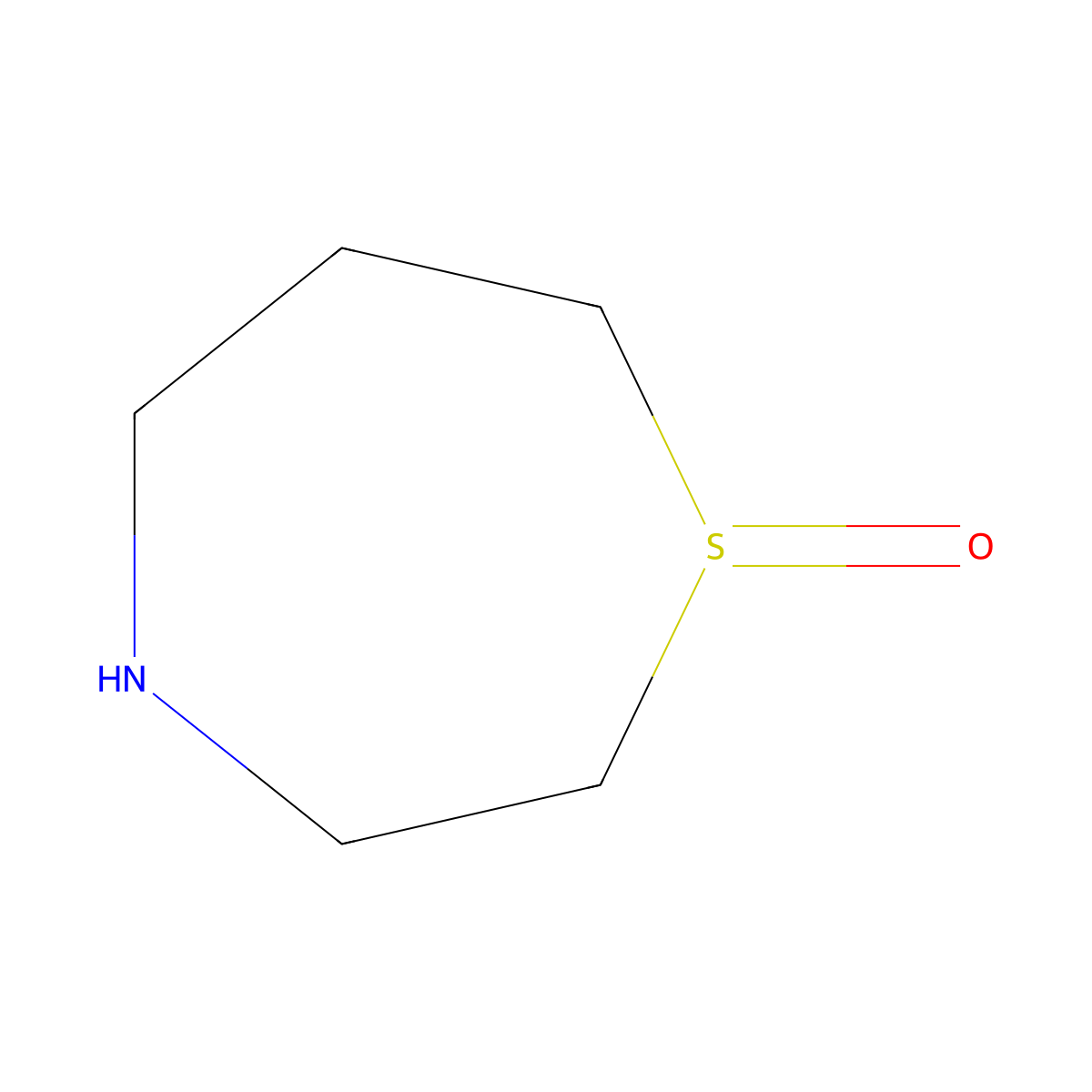 1,4-Thiazepane 1-oxide molecular structure, CAS 1334473-97-0