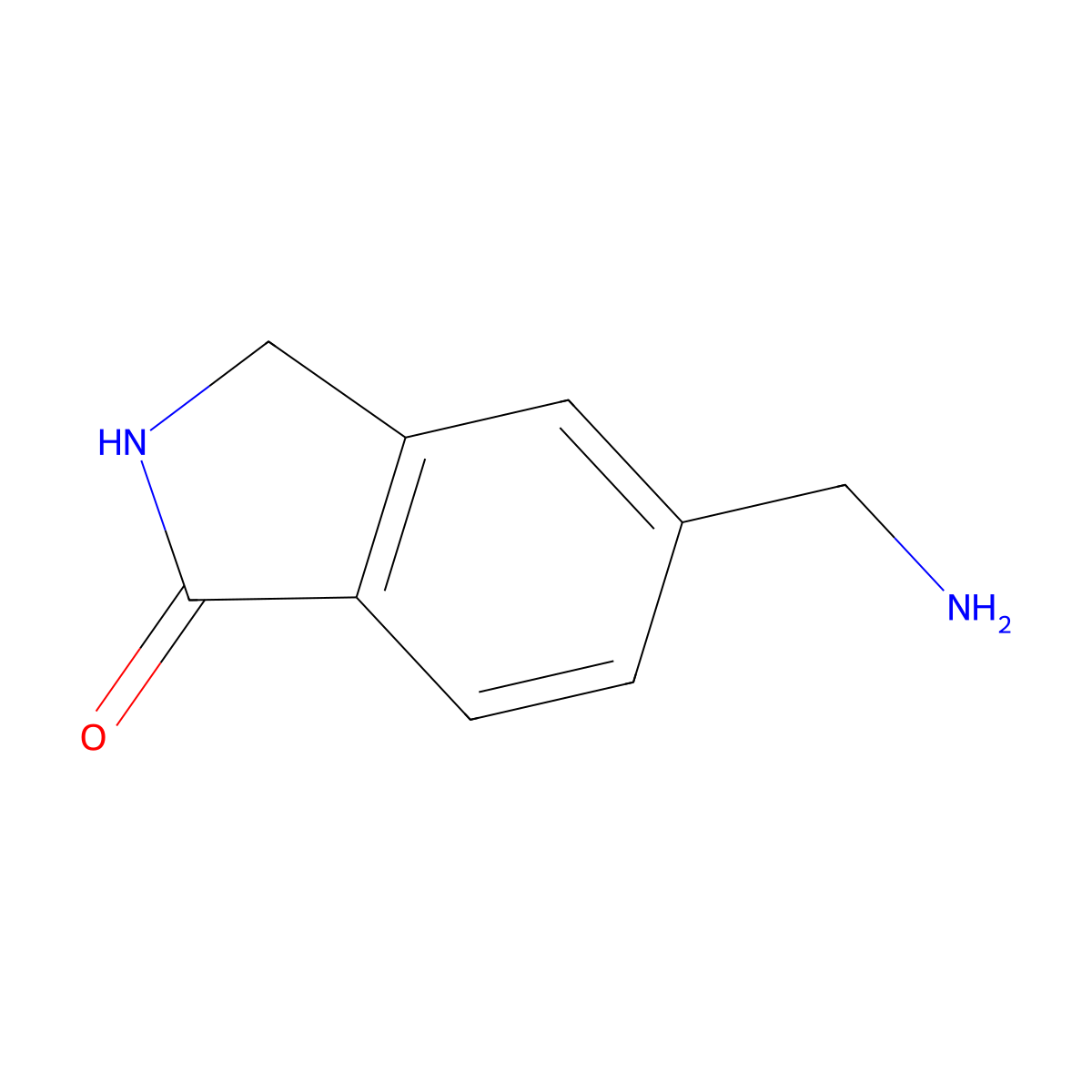 5-(Aminomethyl)isoindolin-1-one molecular structure, CAS 1334479-23-0