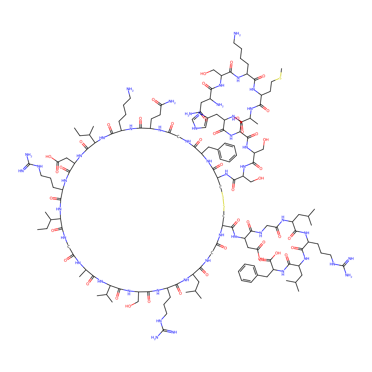 Brain Natriuretic Peptide (BNP) (1-32), rat molecular structure, CAS 133448-20-1