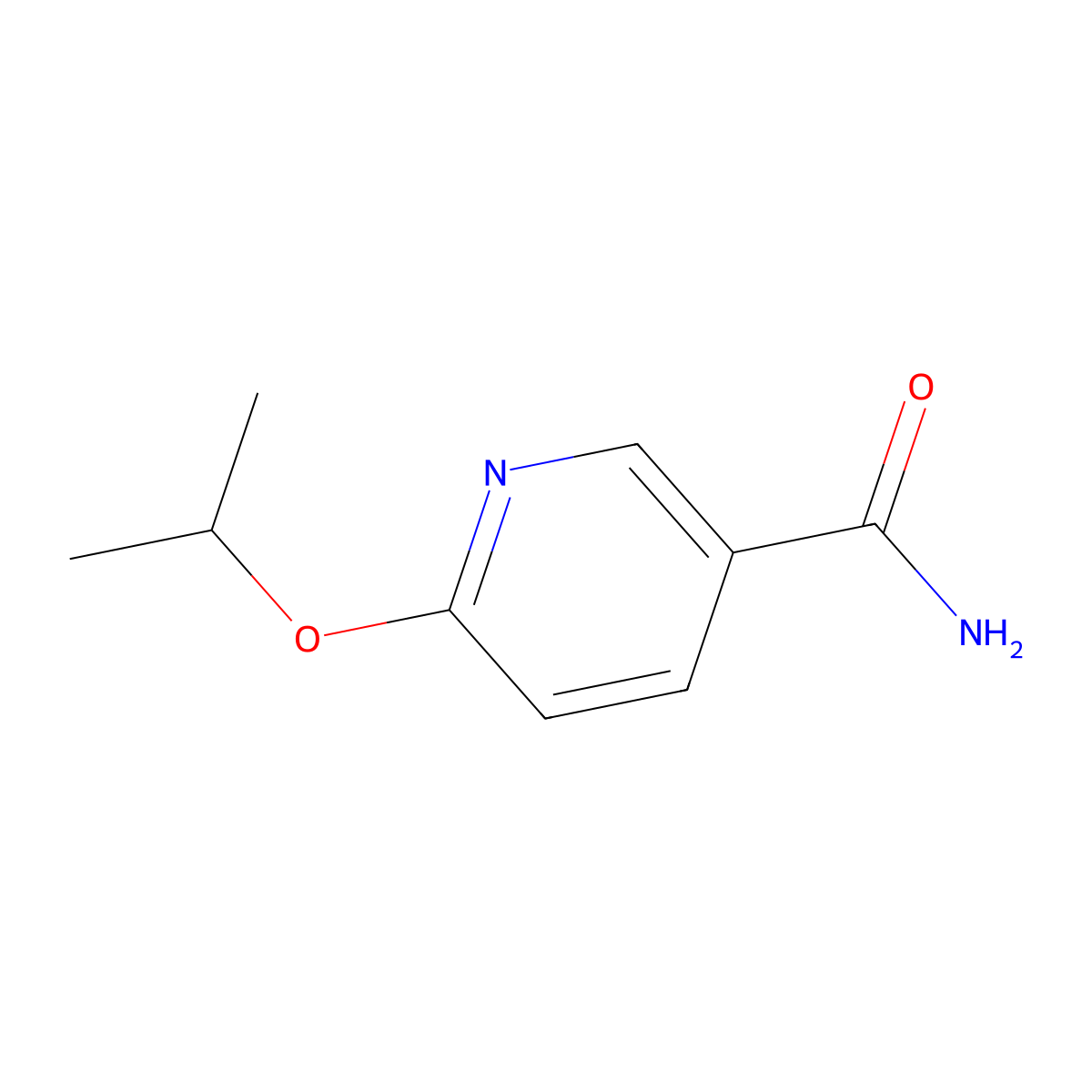 6-Isopropoxynicotinamide molecular structure, CAS 1334487-25-0